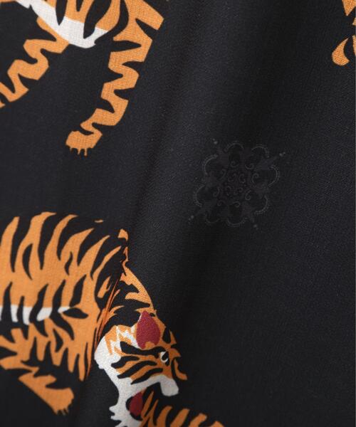 B omnivore/ビーオムニボー/TIGER S/S SHIRT シャツ BLACK M