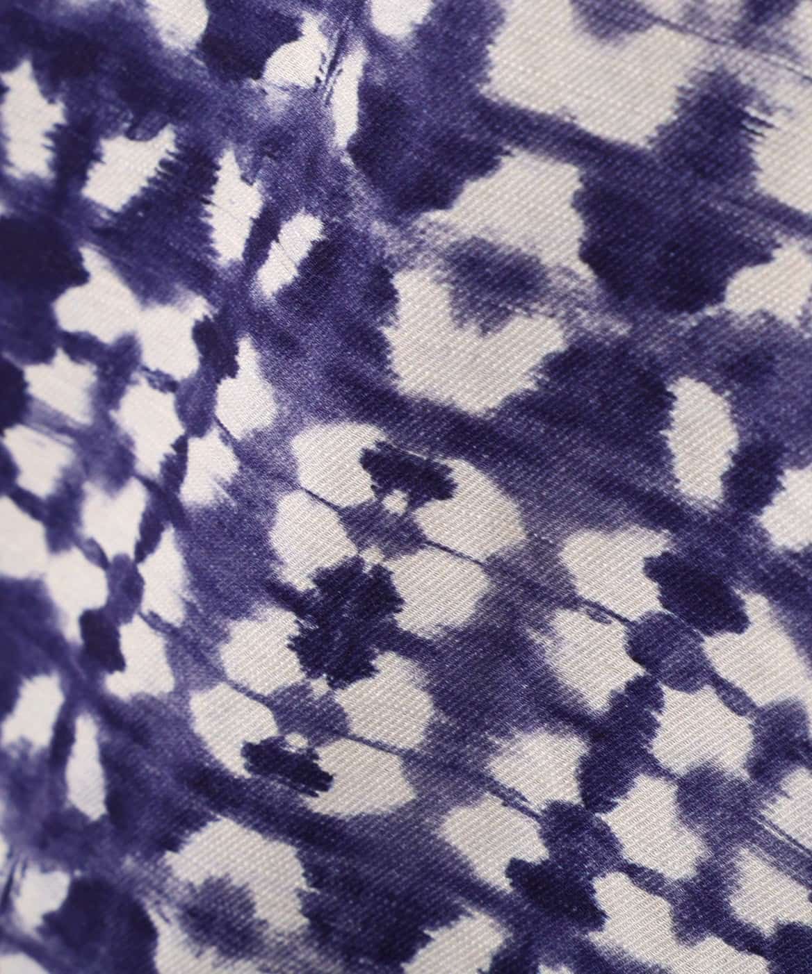 B omnivore/ビーオムニボー/ALL OVER PATTERN S/S SHIRT 半袖シャツ　柄シャツ BLUE M