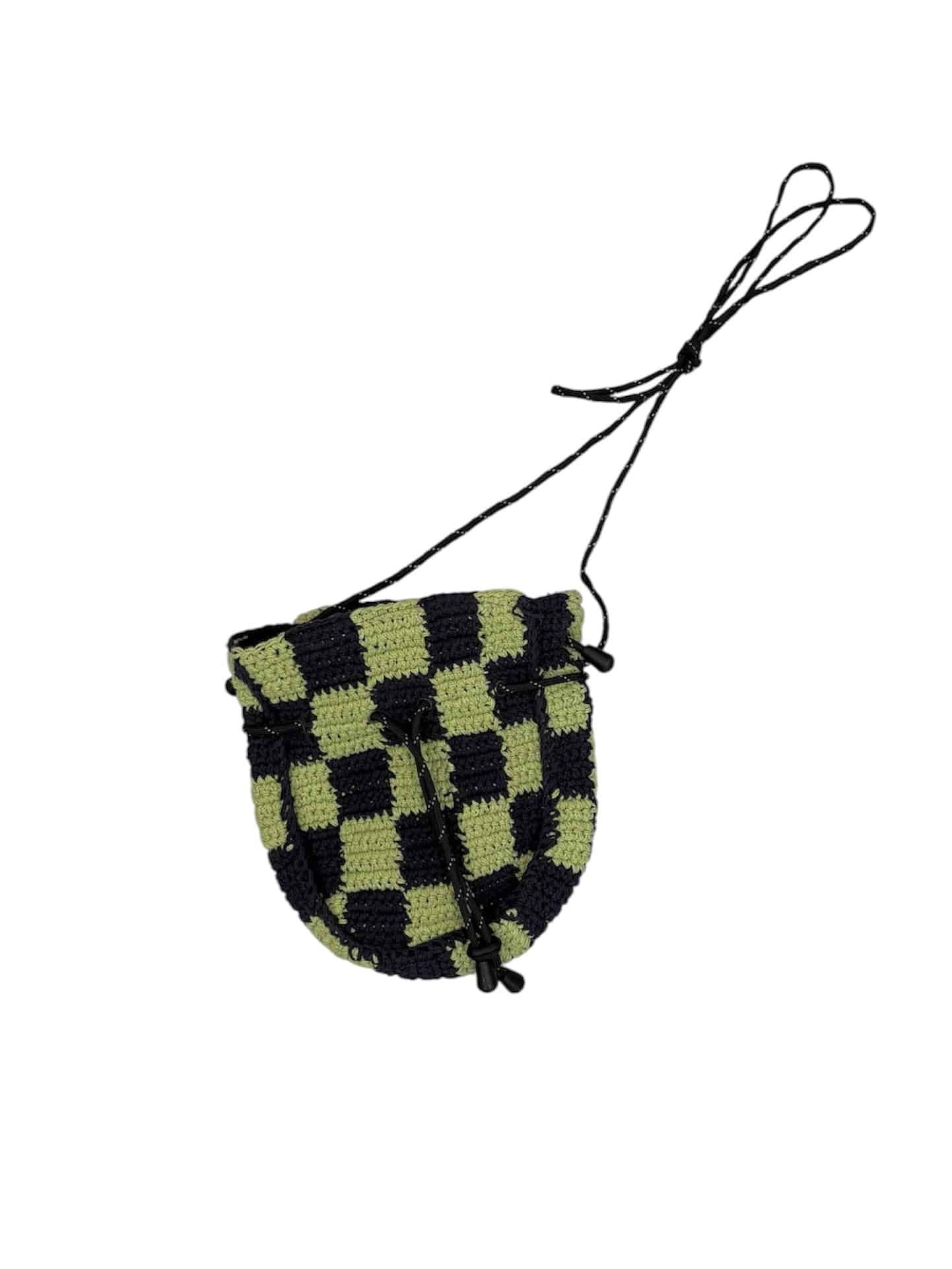MacMahon Knitting Mills /マクマホンニッティングミルズ/Pochette - Checker GREEN FREE