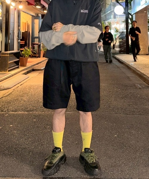 MANASTASH×CMF OUTDOOR GARMENT/マナスタッシュｘシーエムエフアウトドアガーメント/Guide shorts　ショーツ ブラック M