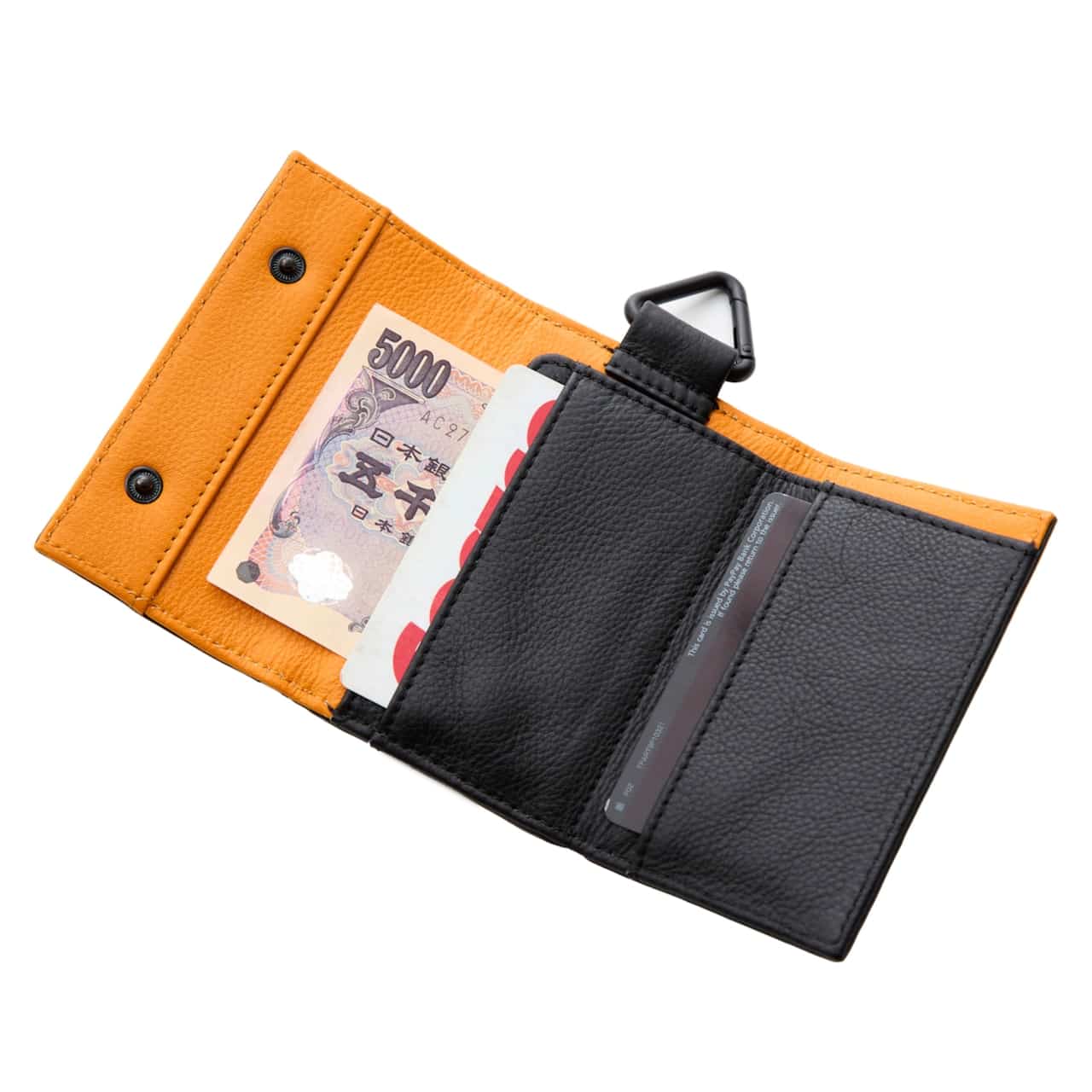PACKING/パッキング/NEW LEATHER WALLET ORANGE ORANGE FREE