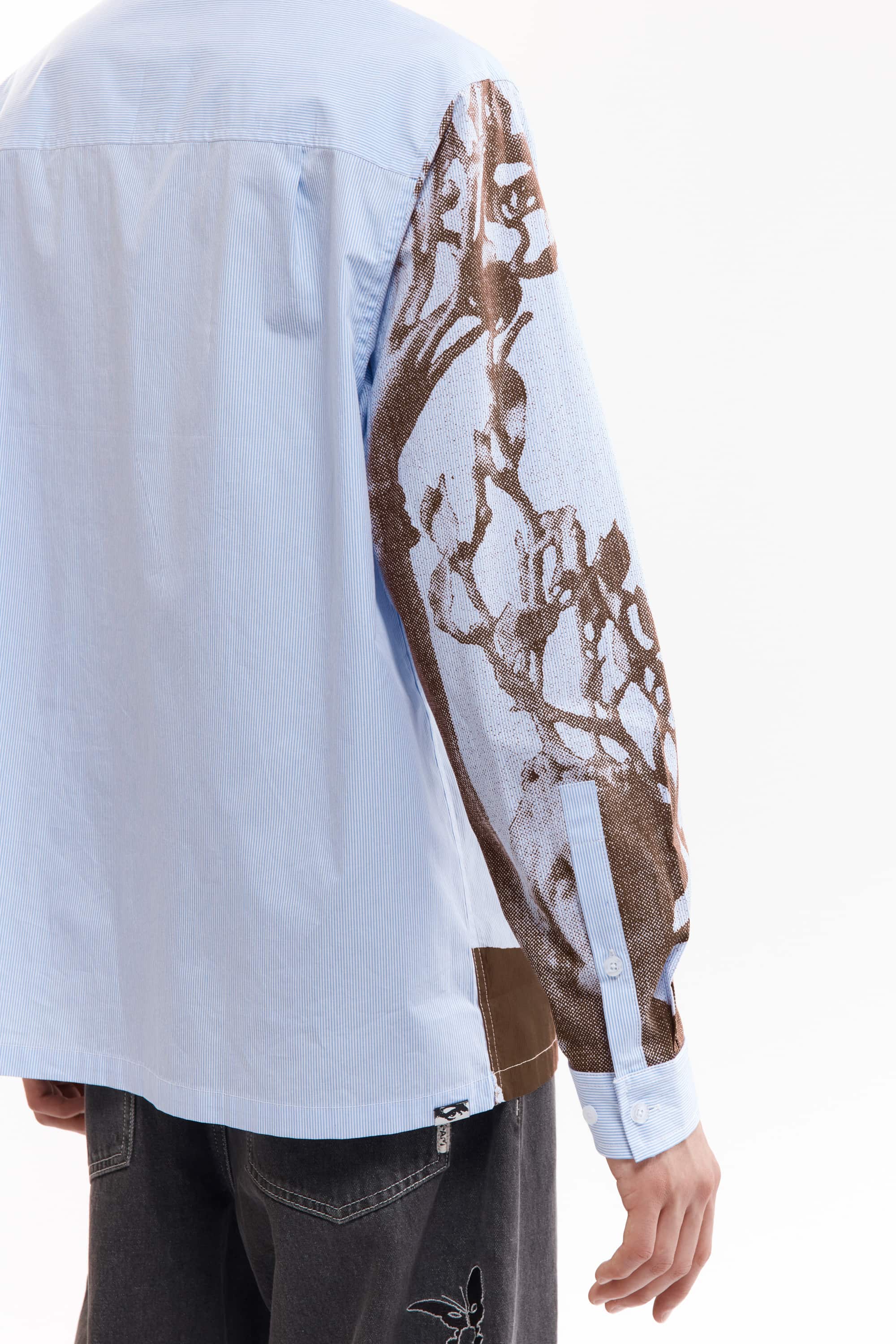 P.A.M.(Perks And Mini)/パム(パークスアンドミニ)/MECHANISM LS SHIRT  ロングスリーブシャツ BLUE STRIPE M