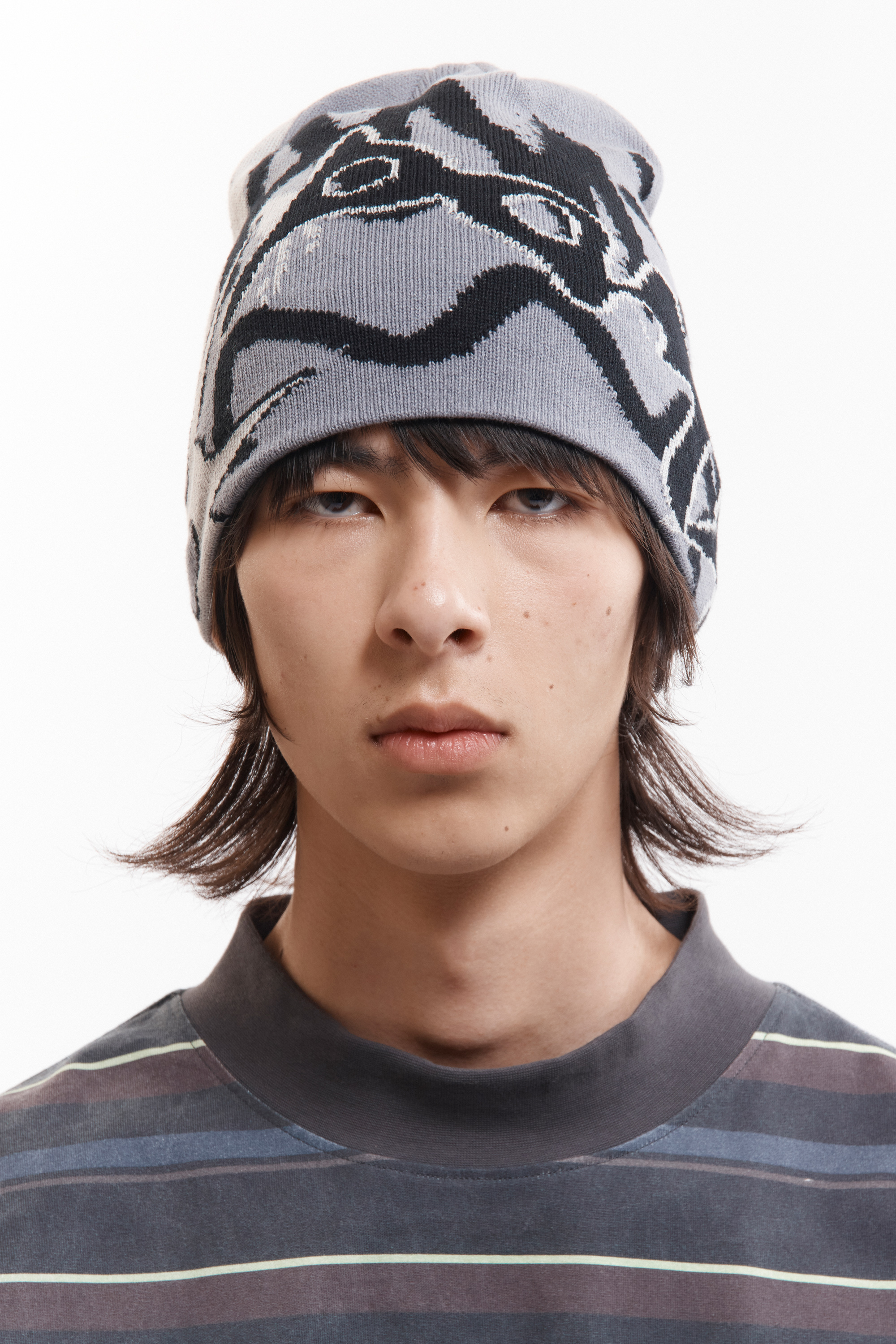 P.A.M.(Perks And Mini)/パム(パークスアンドミニ)/URCHIN BEANIE - GREYS  ビーニー GREYS FREE