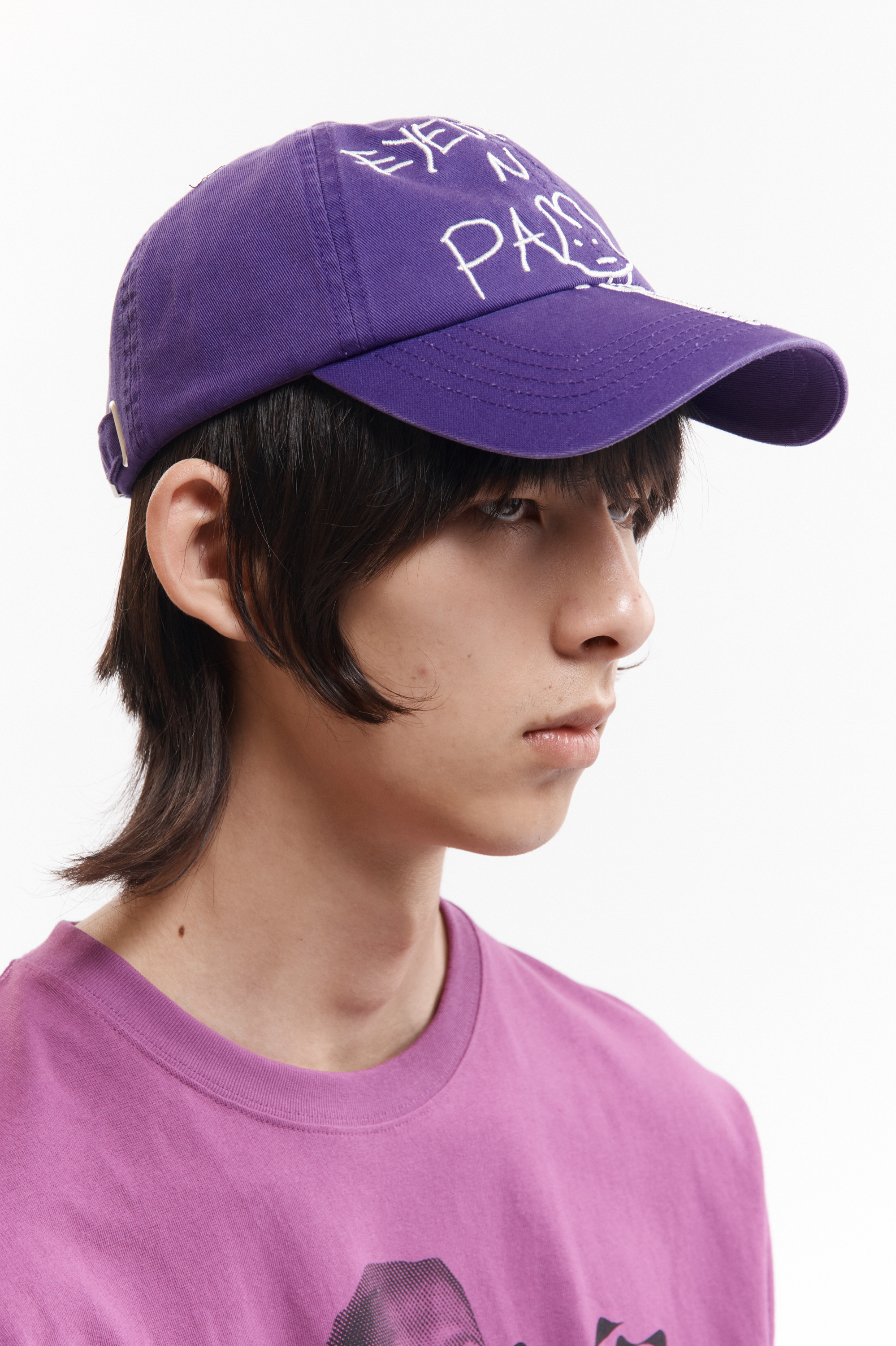 P.A.M.(Perks And Mini)/パム(パークスアンドミニ)/BOATY DRAWS PAM AND EYEDRESS CAP キャップ　帽子 PURPLE FREE