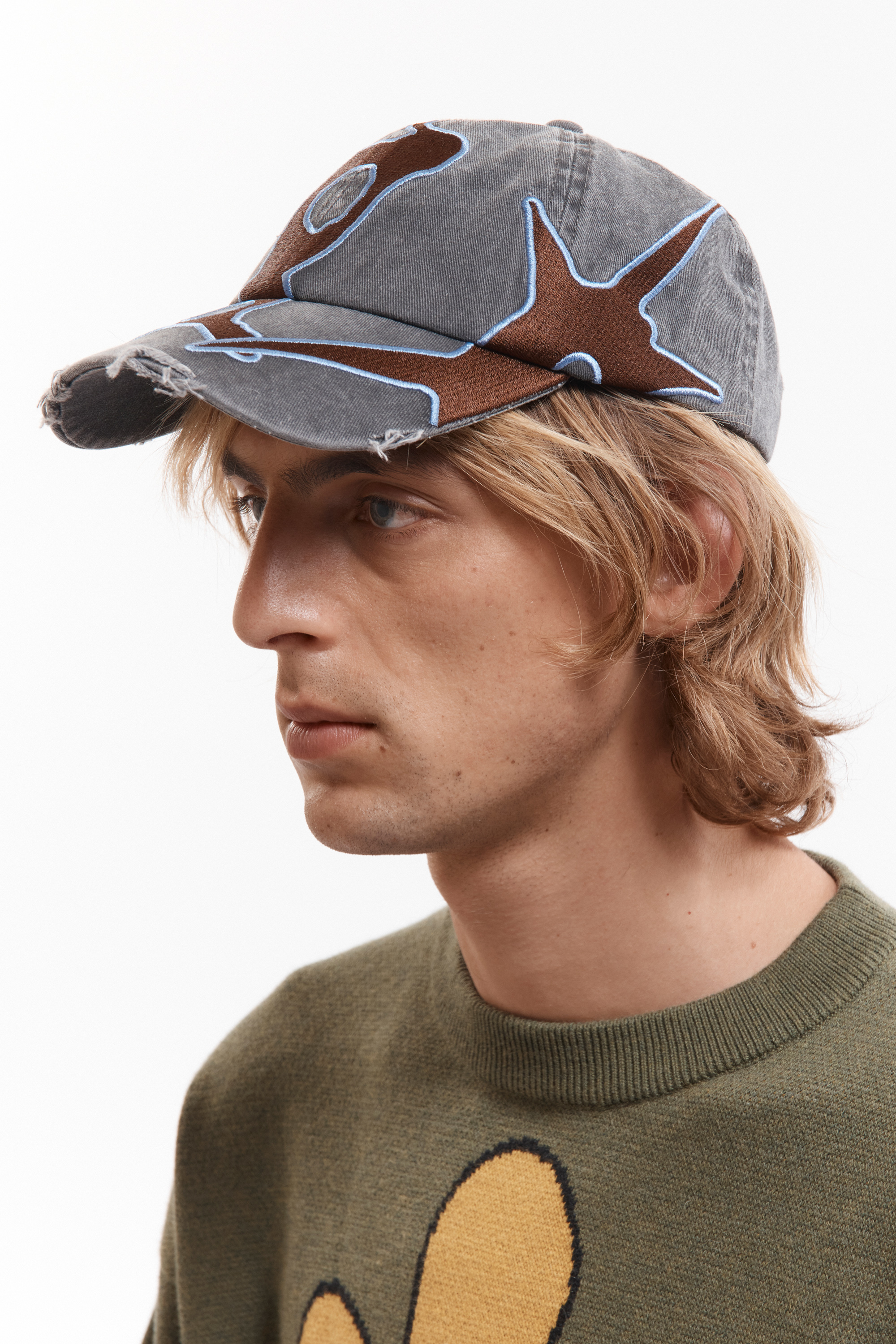 P.A.M.(Perks And Mini)/パム(パークスアンドミニ)/OUTLINE LOGO CAP  キャップ　帽子 BLACK WASH FREE