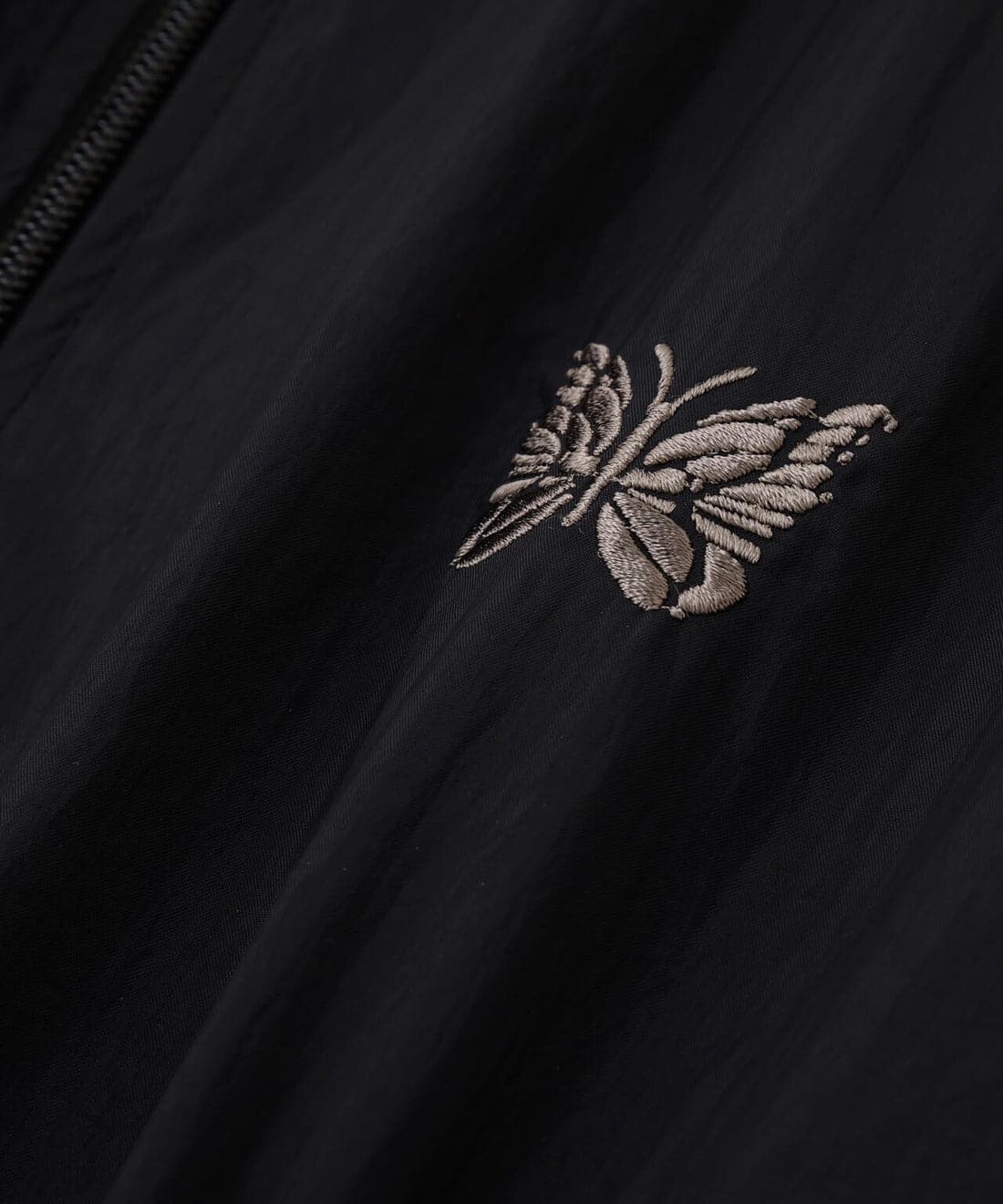 Needles×BEAVER/ニードルズ×ビーバー　別注Track Jacket - NYLON -BLACK- トラックジャケットナイロン BLACK M