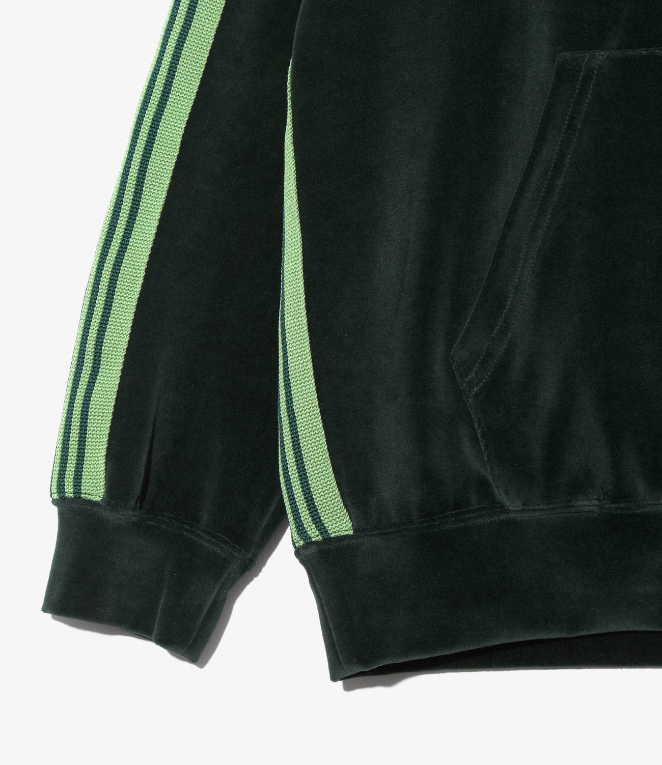 NEEDLES/ニードルズ/TRACK HOODY - C/PE VELOUR トラックフーディベロア GREEN M