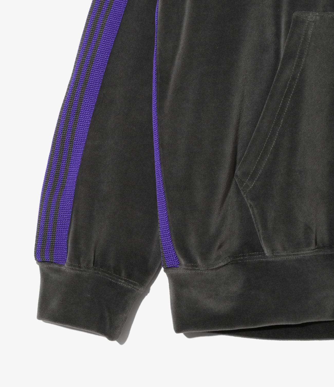 NEEDLES/ニードルズ/TRACK HOODY - C/PE VELOUR トラックフーディベロア CHARCOAL M