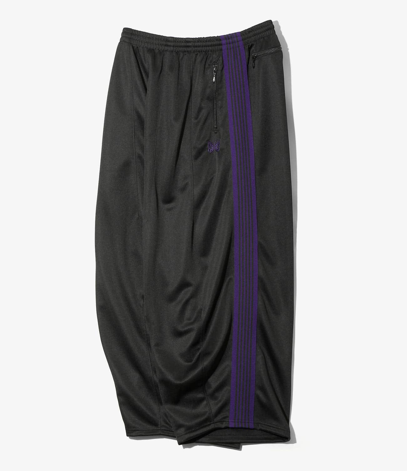 NEEDLES/ニードルズ/H.D. TRACK PANT - POLY SMOOTH ヒザデルトラックパンツ BLACK XS