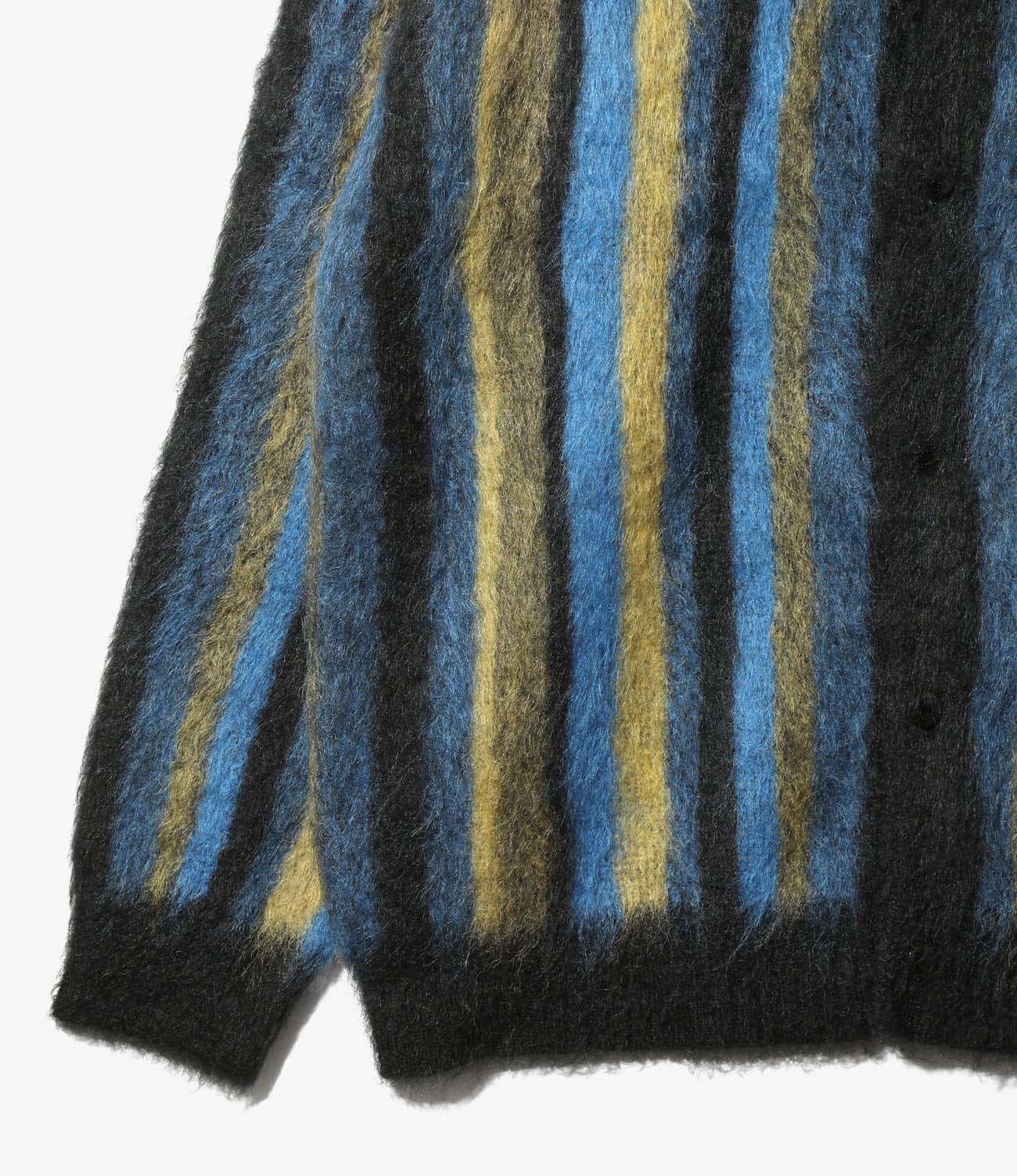 NEEDLES/ニードルズ/MOHAIR CARDIGAN - STRIPE モヘアカーディガン STRIPE S
