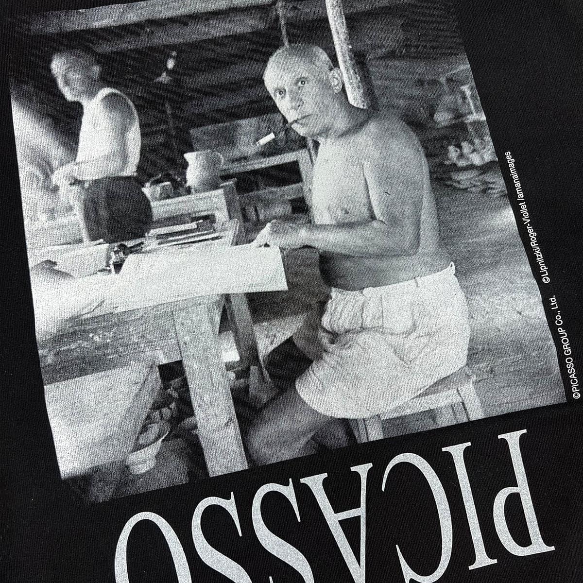 NOT OEM（ノットオーイーエム）/Picasso Work Photo / SW スウェット BLACK S