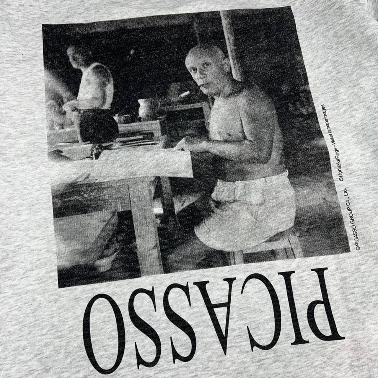 NOT OEM（ノットオーイーエム）/Picasso Work Photo / SW スウェット GRAY S