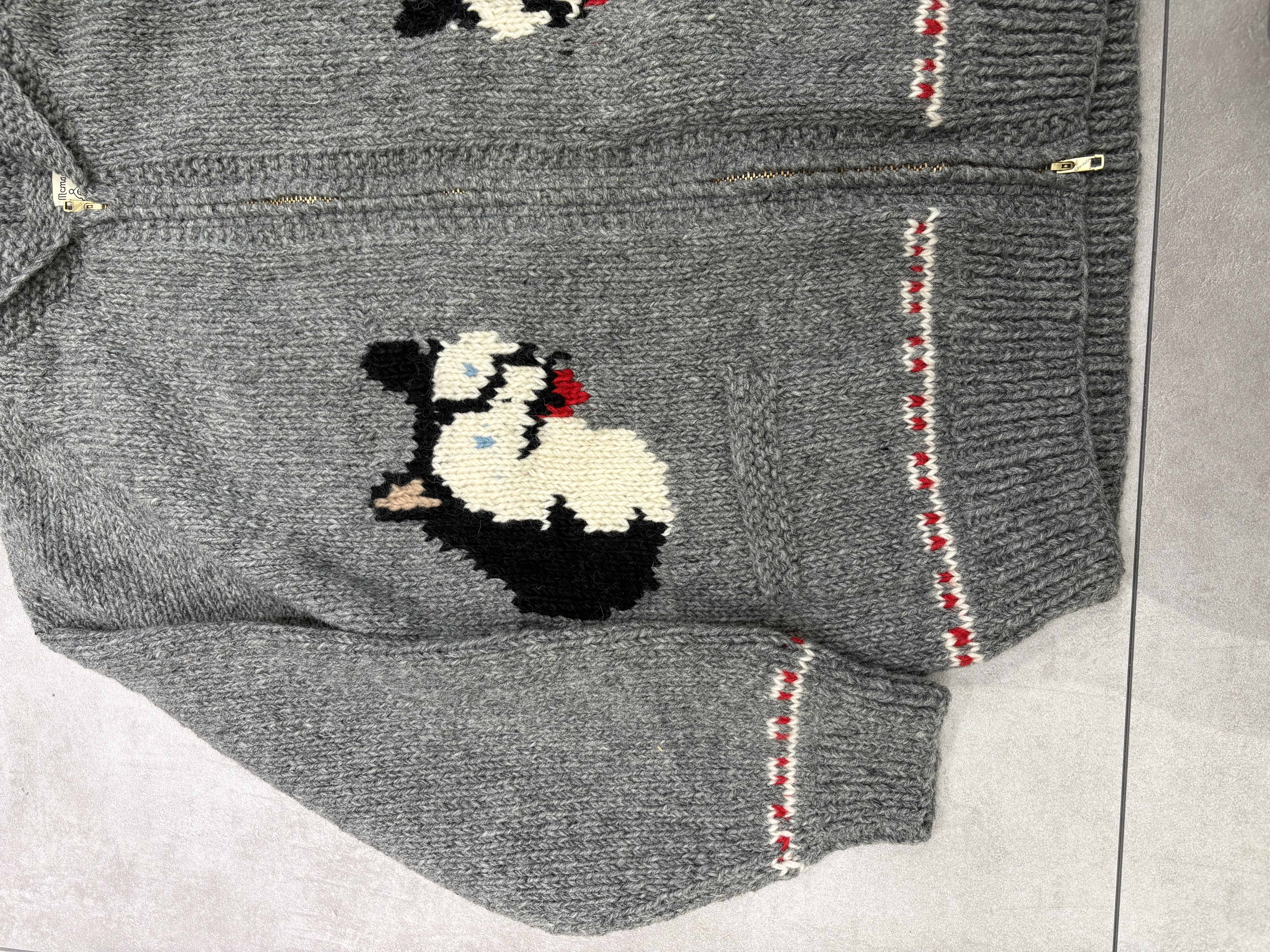 MacMahon Knitting Mills /マクマホンニッティングミルズ/Cowichan-Dog Sled GRAY FREE