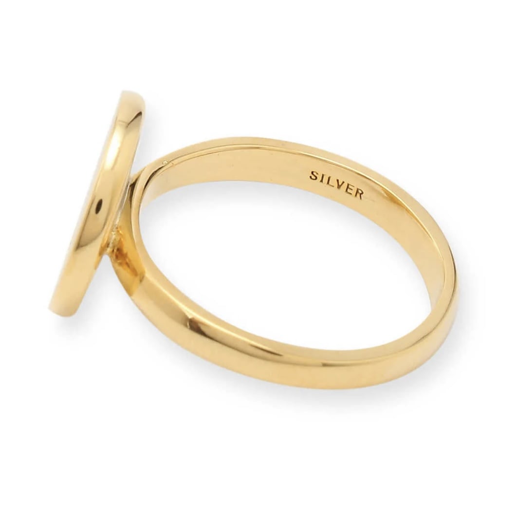 NEEDLES/ニードルズ　RING - GOLD PLATE SMILE　リング　KP002B ゴールド L