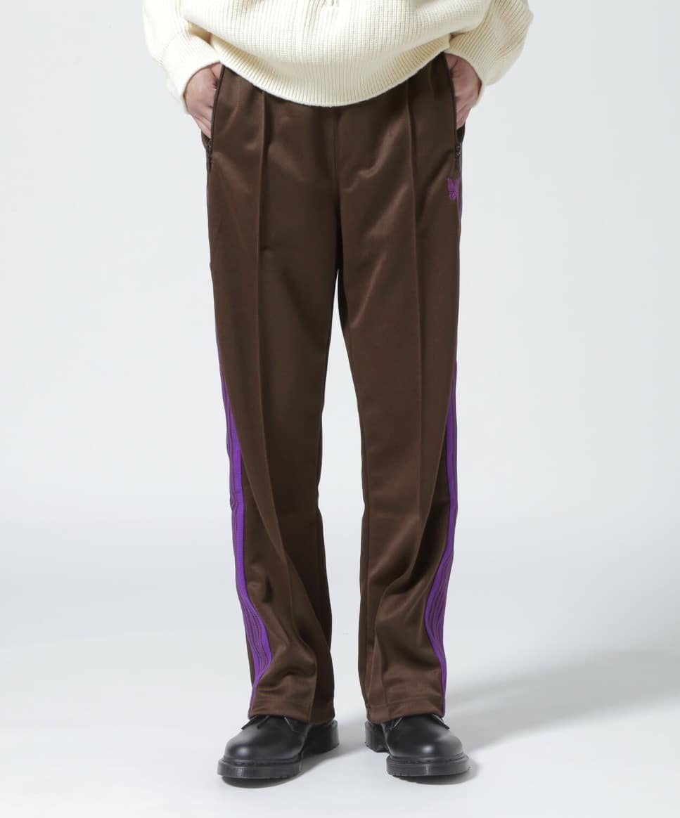 Needles/ニードルス/別注Track Pant-Poly Smooth. -BROWN- BROWN×PURPLE XS