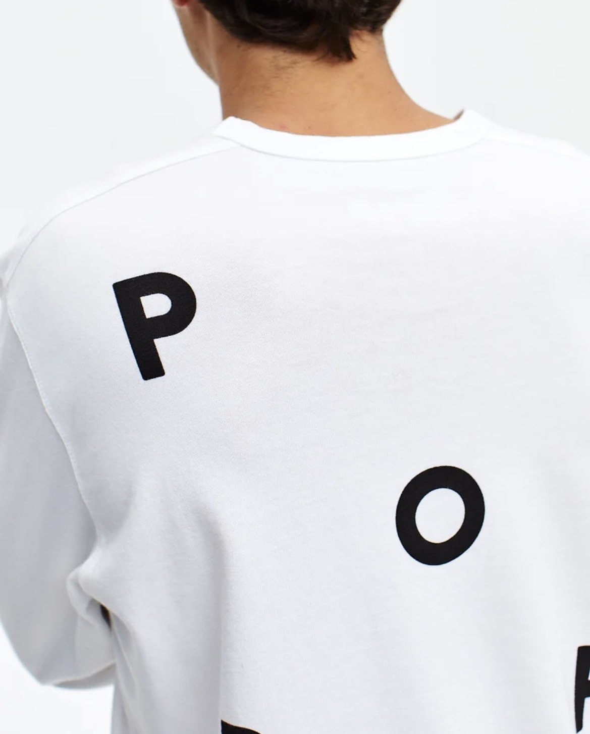 POP TRADING COMPANY/Pop Logo Longsleeve(M WHITE)｜ ビーバー