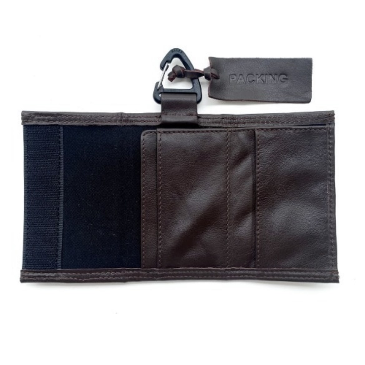 PACKING/パッキング　LEATHER COMPACT WALLET PA-028　レザーコンパクトウォレット BROWN FREE