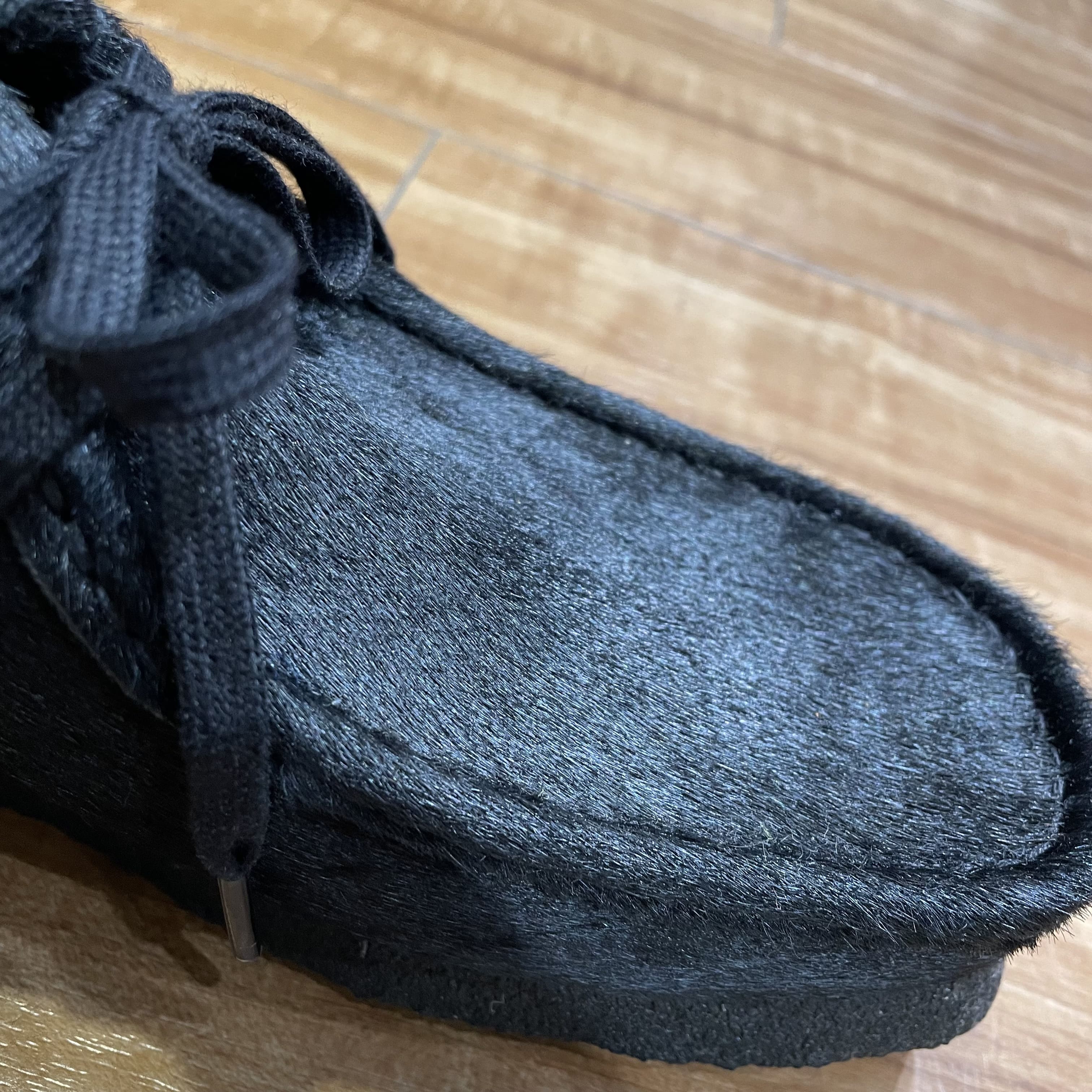 Clarks/クラークス/Wallabee Black Hair On(7 BLACK)｜ ビーバー｜池袋