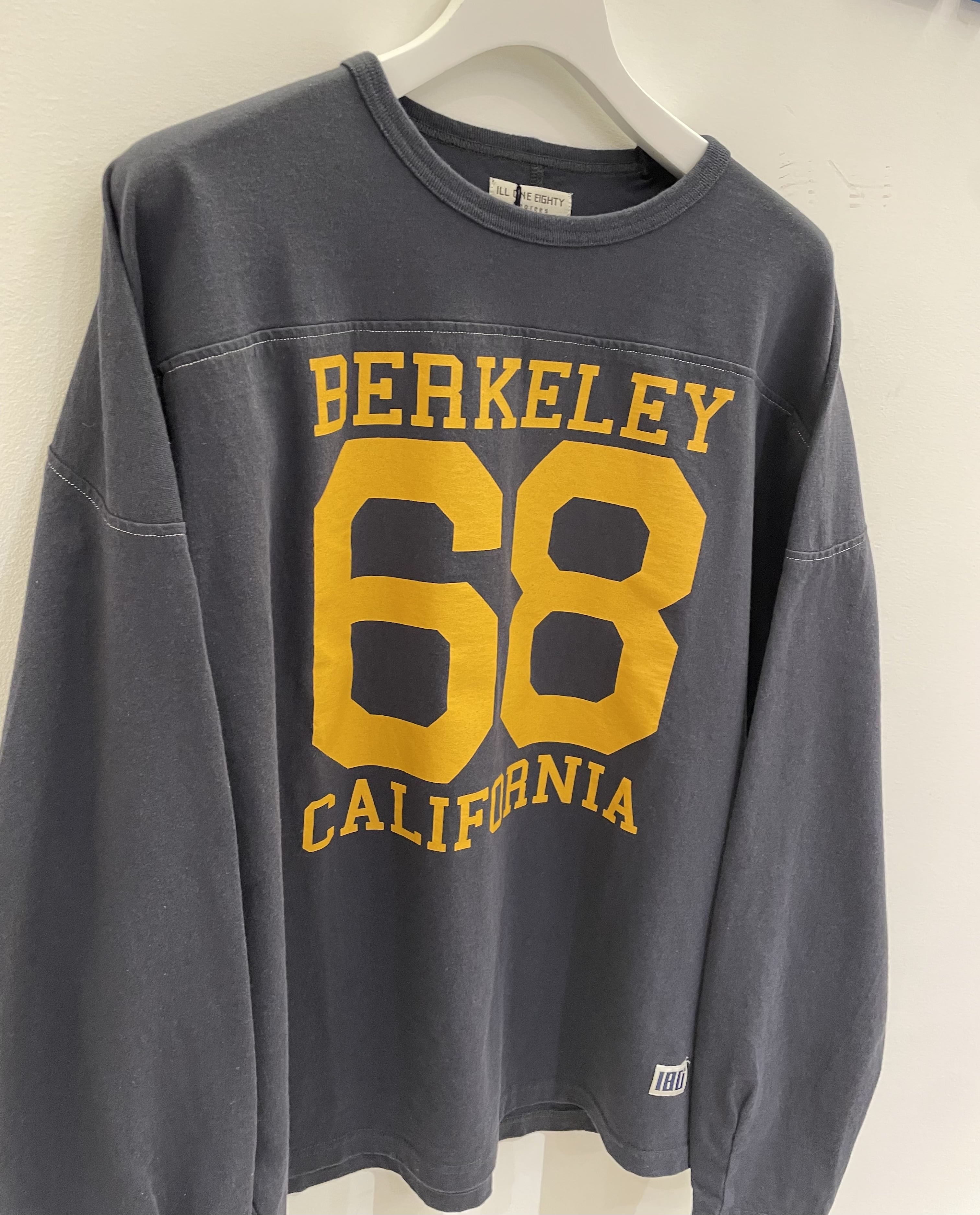 ILL ONE EIGHTY/イルワンエイティ/BERKELEY 68 FOOTBALL TEE BLACK M