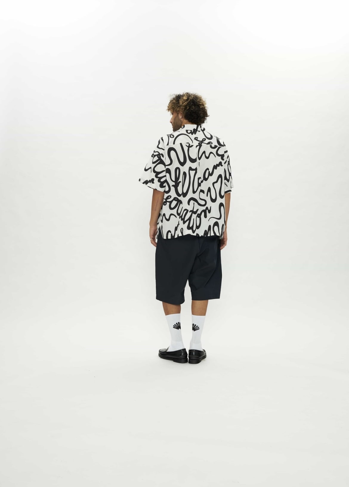 New Amsterdam Surf Association/ニューアムステルダムサーフアソシエーション/WIJK SHIRT TULIP DAZZLING BLUE WHITE M