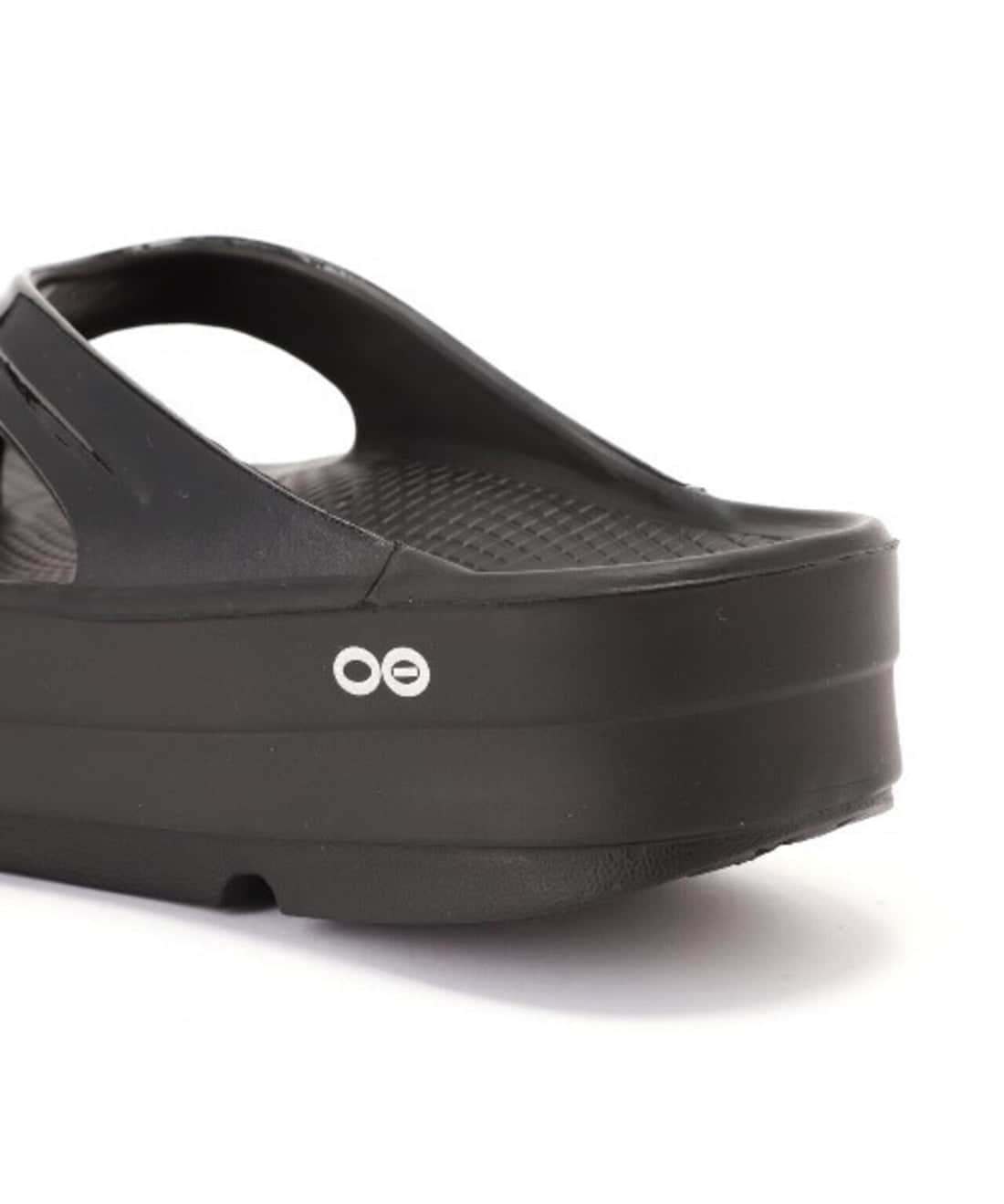 oofos/ウーフォス OOmega ウーメガ　リカバリーサンダル　厚底　BLACK ブラック　黒 Black 23cm
