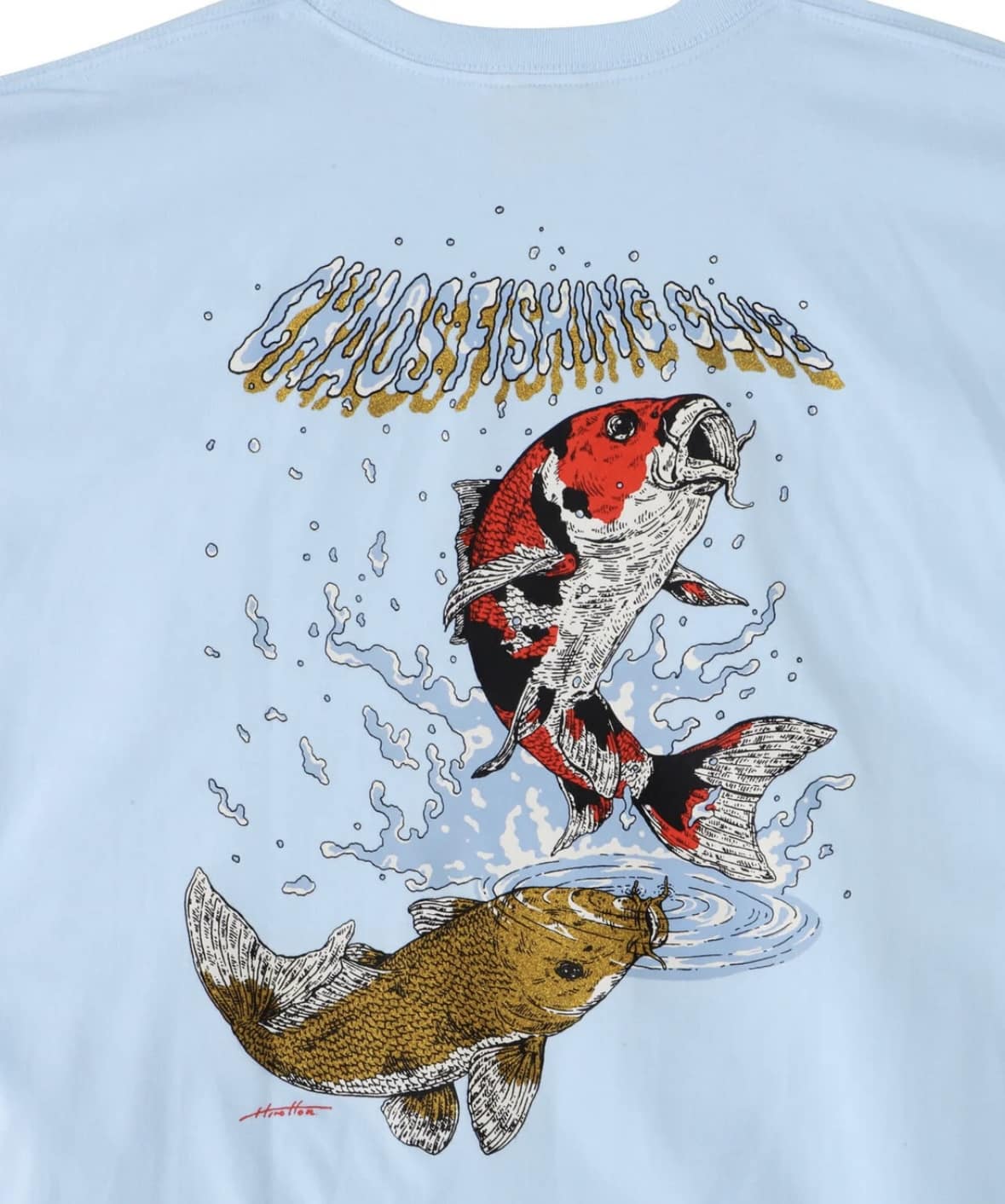 CHAOS FISHING CLUB/カオスフィッシングクラブ/NISHIKI CREW NECK T-SHIRT SAX M