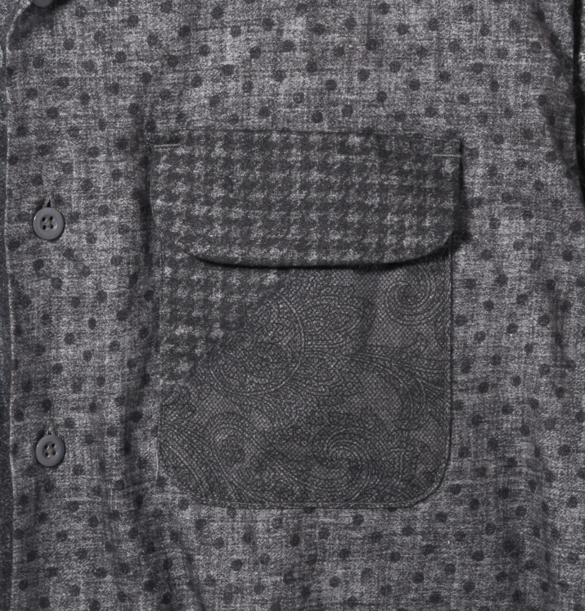 ENGINEERED GARMENTS/エンジニアド ガーメンツ/CLASSIC SHIRT- PATTERN BLOCK PT GRAY S