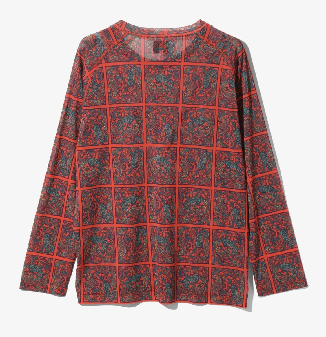 NEEDLES/ニードルズ/L/S U NECK TEE - POLY MESH / PRINTED 24AW square M