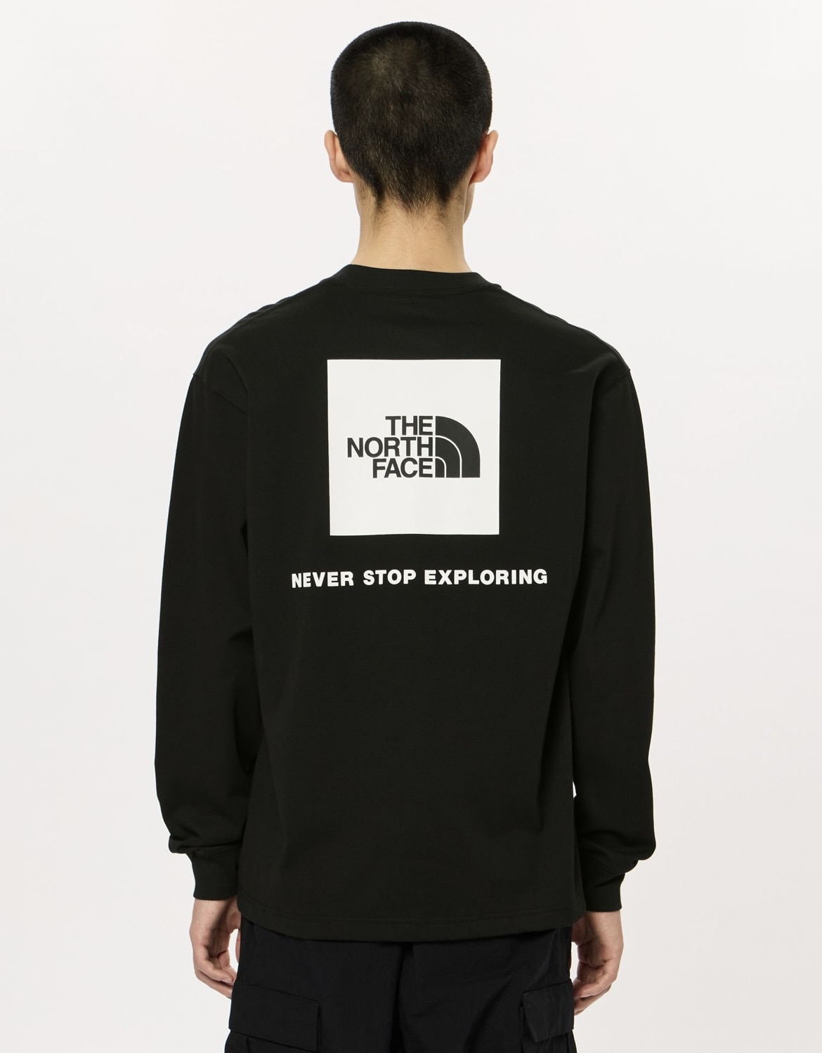 THE NORTH FACE/ザ・ノースフェイス/L/S Back Square Logo Tee ロングスリーブバックスクエアロゴティー ブラック M