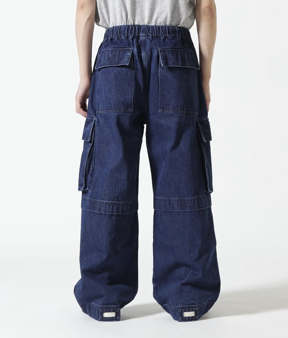 B omnivore/ビーオムニボー  DENIM CARGO PANTS デニムカーゴパンツ INDIGO S