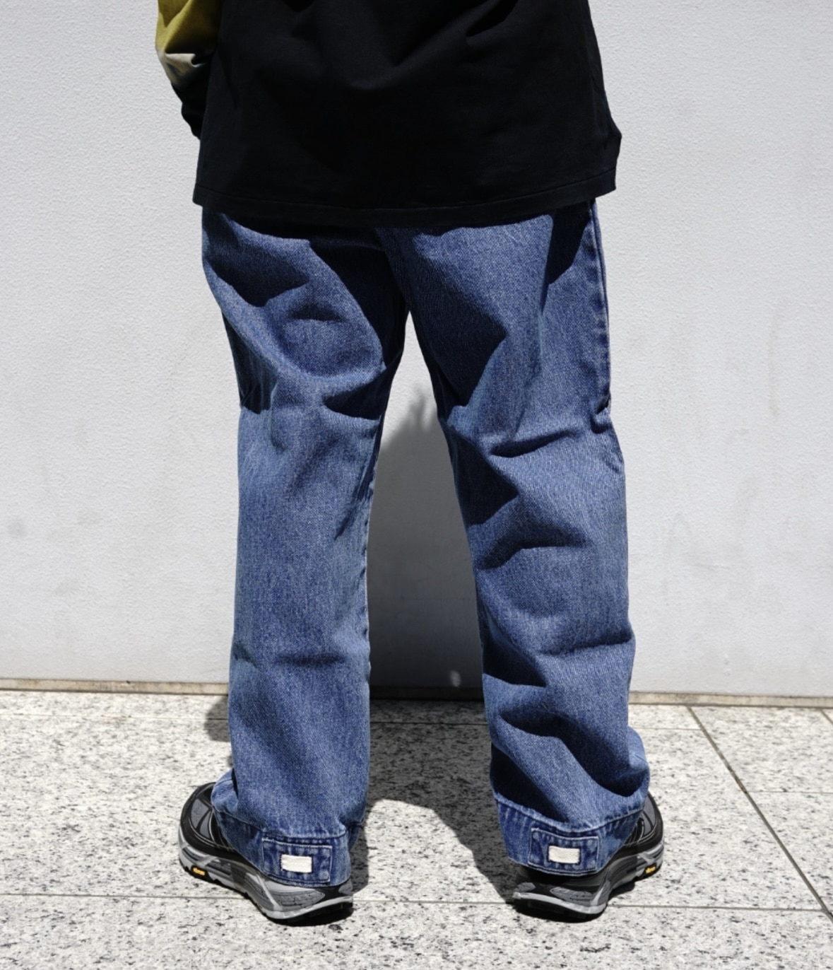 B omnivore/ビーオムニボー  DENIM BALLOON TUCK デニムバルーンタックパンツ BLUE S