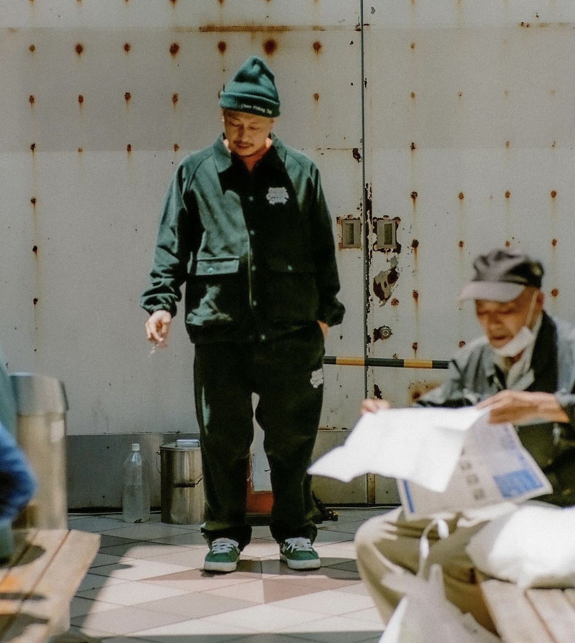 CHAOS FISHING CLUB/カオスフィッシングクラブ/LOGO WATCH CAP Green FREE