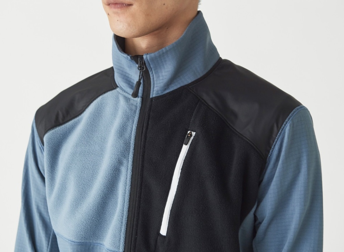 Snow Peak/スノーピーク/MofM Hybrid Fleece Jacket ブルー M