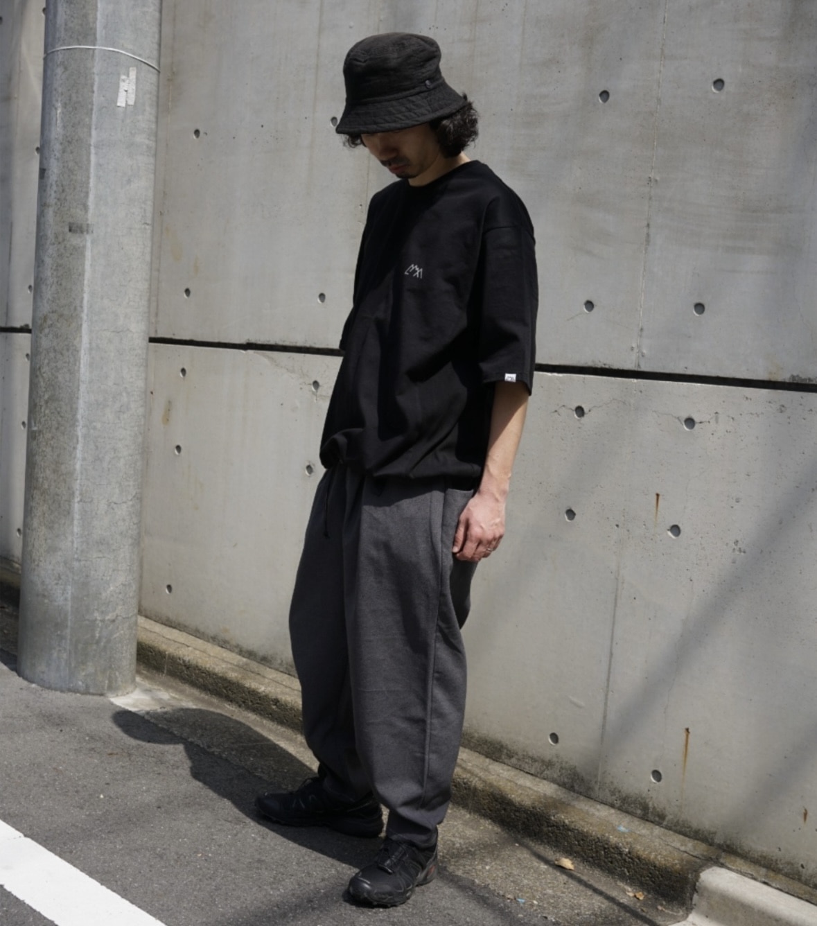 CMF OUTDOOR GARMENT/シーエムエフアウトドアガーメント/別注SIMPLE SLOWDRY TEE Ｓ/S BLACK M