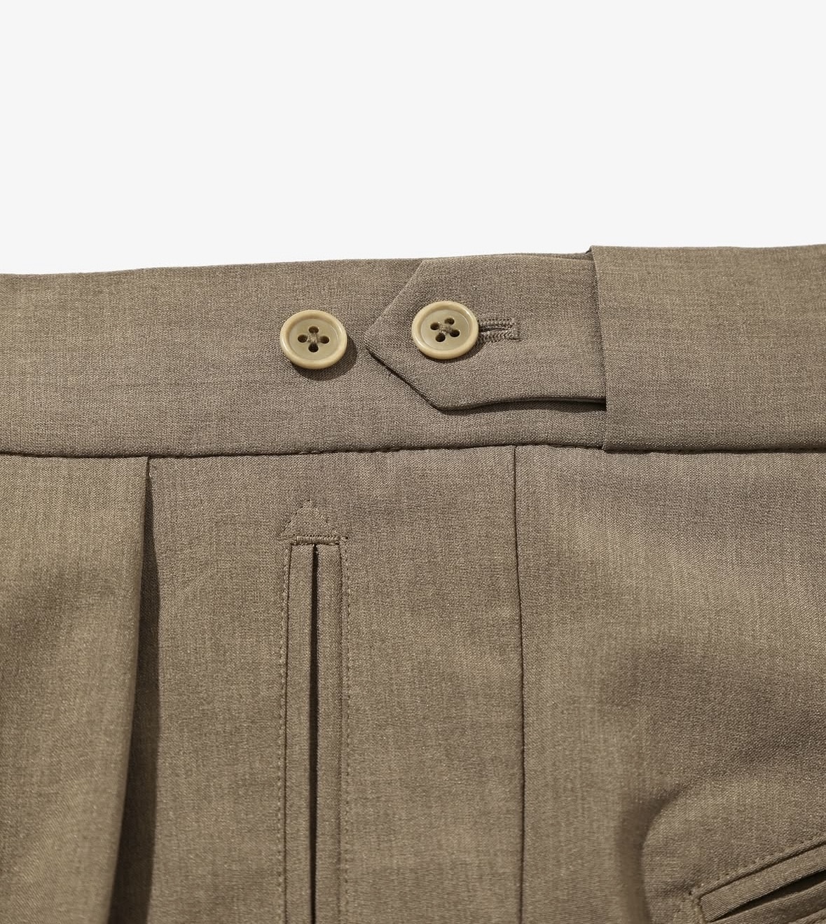 NEEDLES/ニードルズ/TUCKED SIDE TAB TROUSER - POLY CLOTH Brown XS