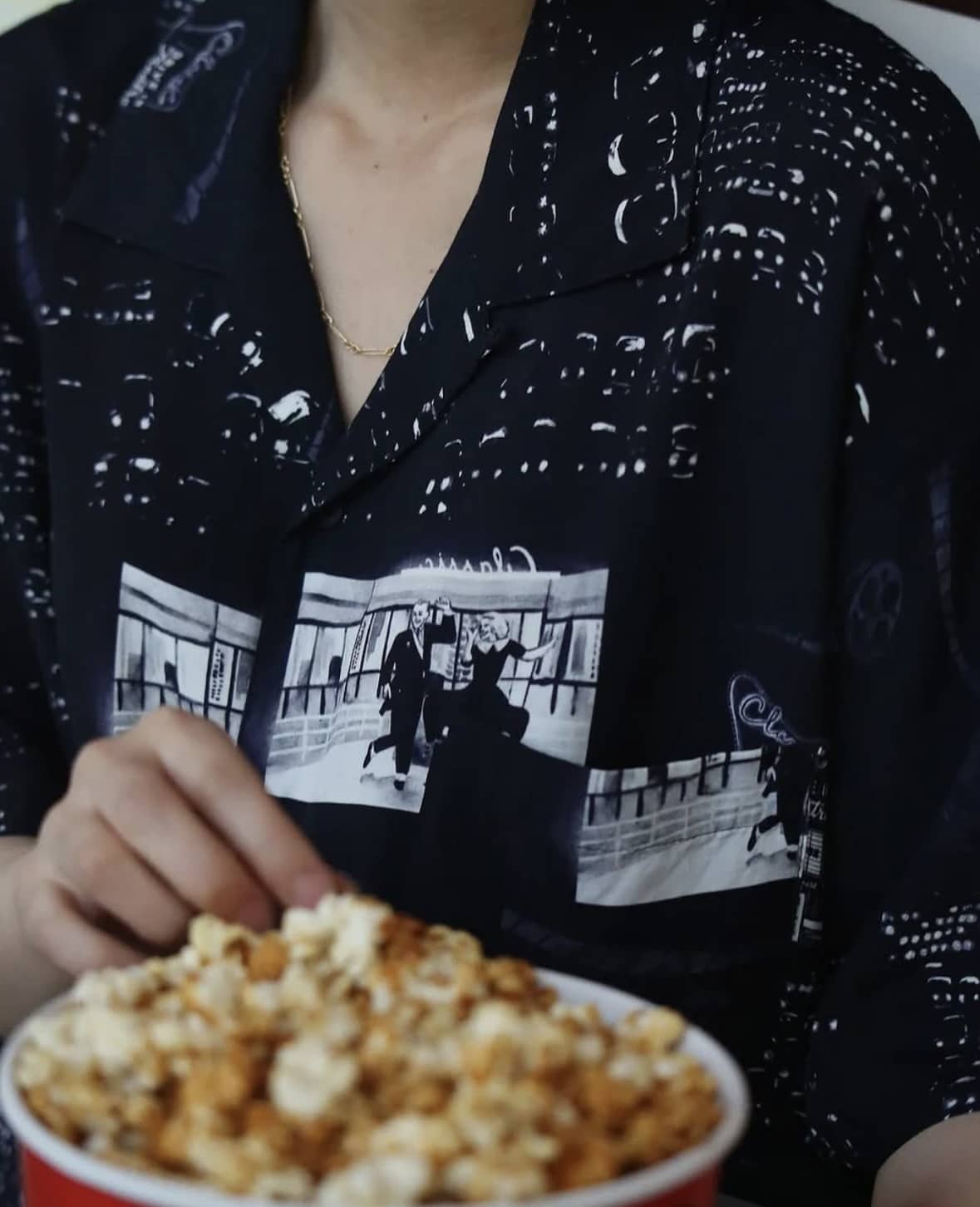 Porter Classic/ポータークラシック/ALOHA SHIRT DRIVE-IN THEATER アロハシャツ ブラック L