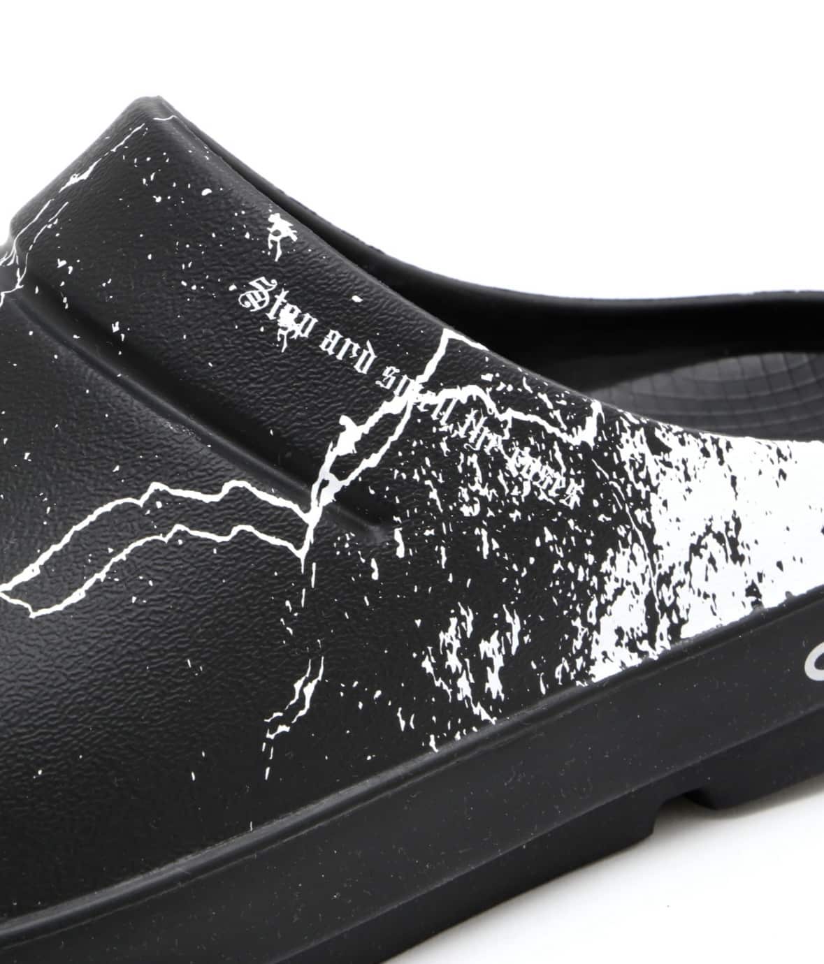 OOFOS x Children of the discordance /ウーフォス×チルドレンオブザディスコーダンス/ x OOcloog コラボ ウークロッグ サンダル BLACK 24cm