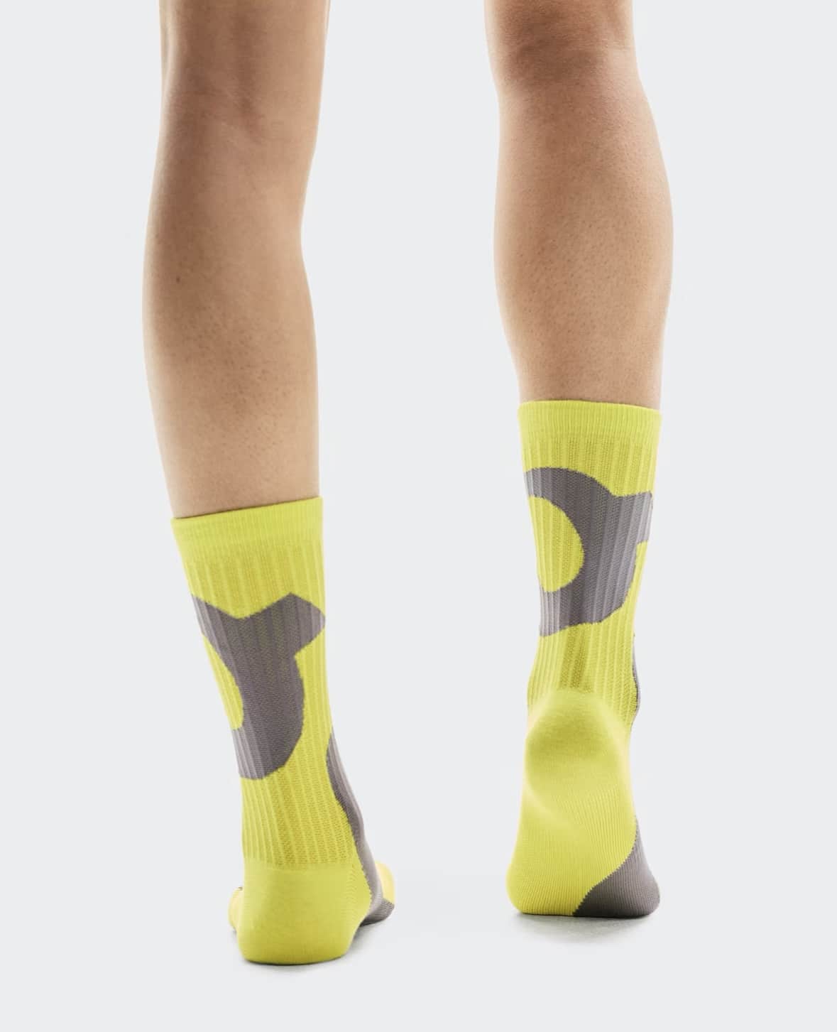 On/オン/Liquid Logo Sock High 2P リキッド ロゴソックス ハイ 2パック Lime | Eclipse XS (22-24.5)