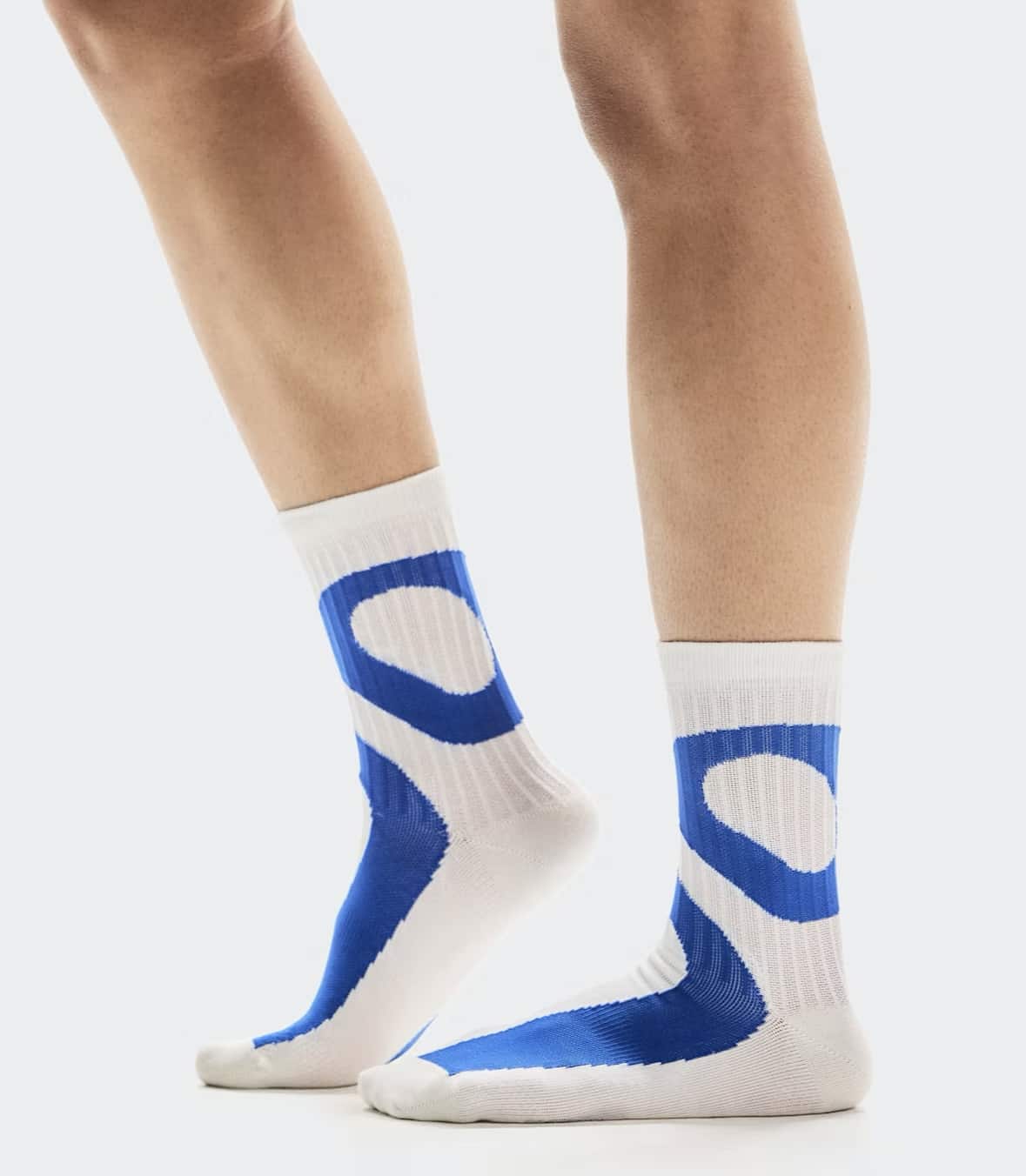 On/オン/Liquid Logo Sock High 2P リキッド ロゴソックス ハイ 2パック Ivory | Flame XS (22-24.5)