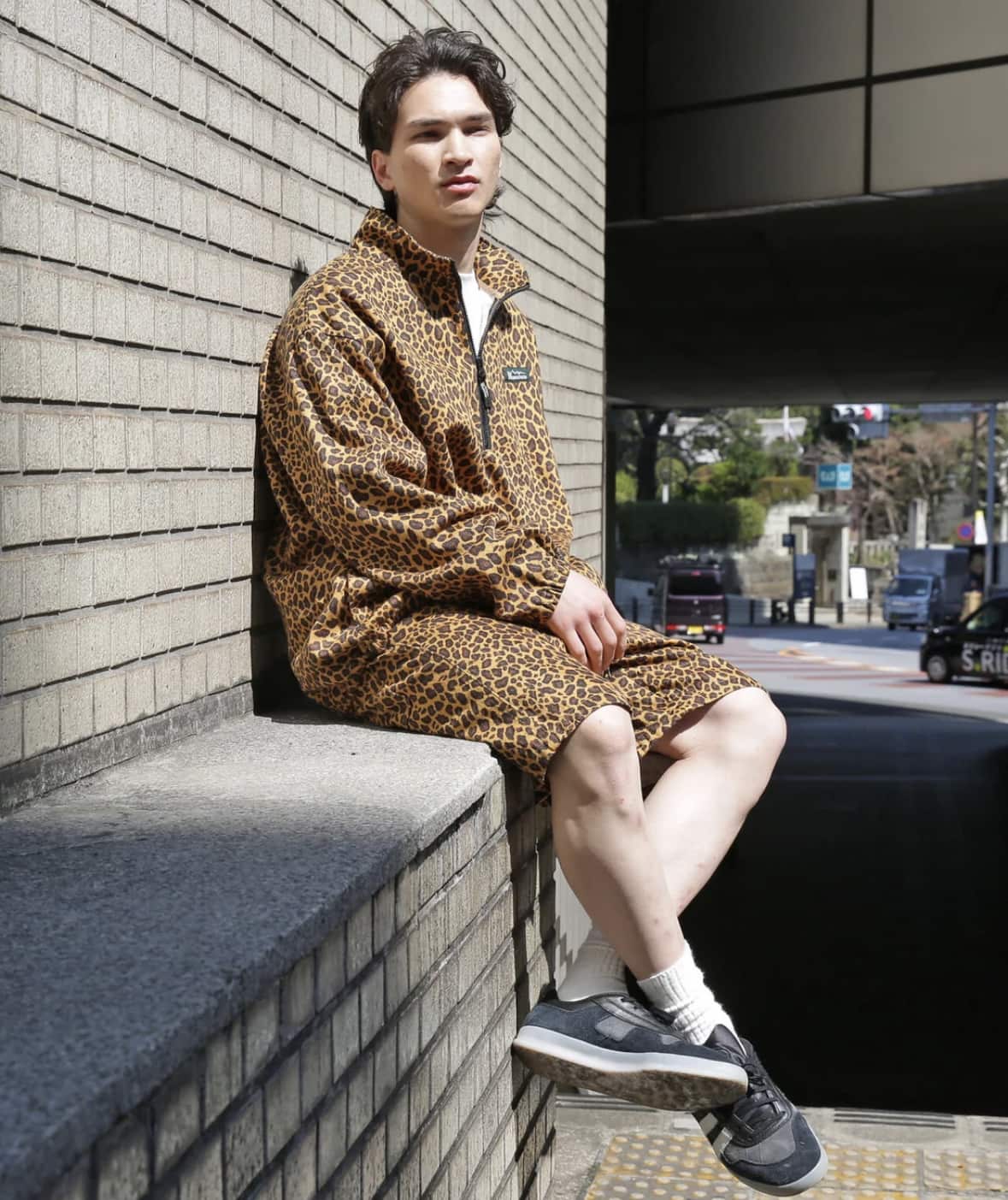 MANASTASH/マナスタッシュ/HEMP TWILL SHORT LEOPARD ブラウン M