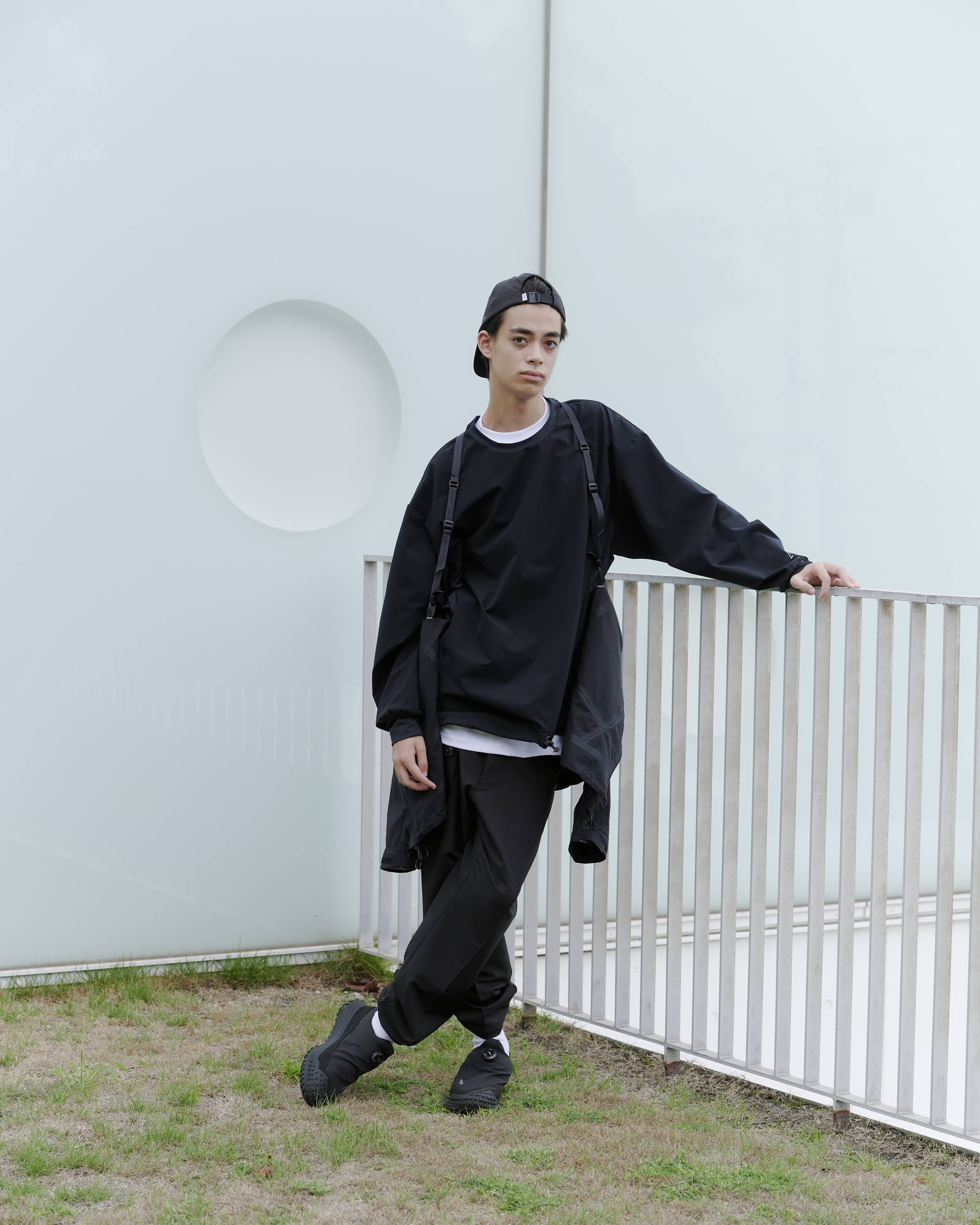 CMF OUTDOOR GARMENT/シーエムエフアウトドアガーメント/別注 SIMPLE SLOW DRY TEE L/S BLACK M