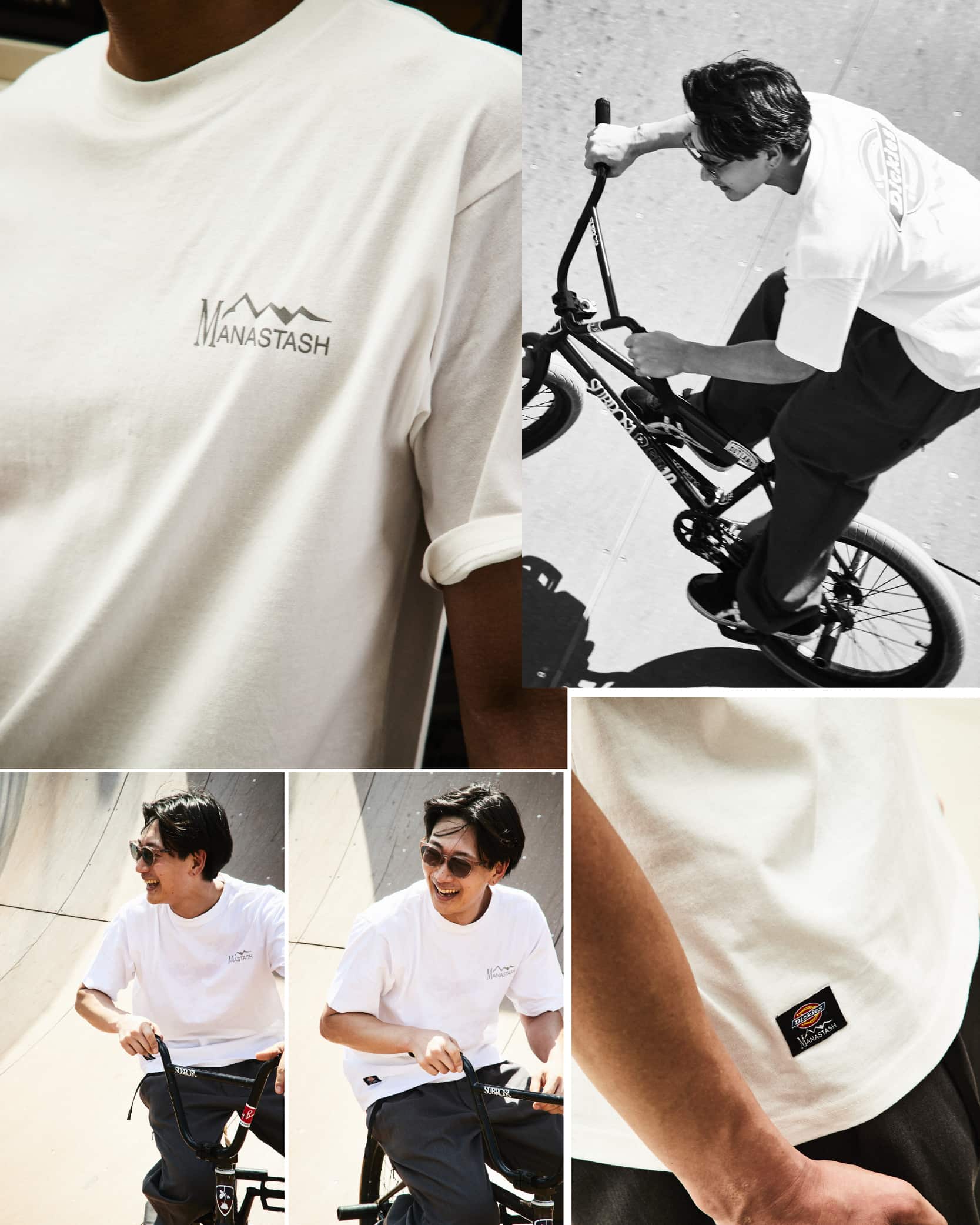 MANASTASH/マナスタッシュ×DICKIES/ディッキーズ/DICKIES TEE ORIGINAL LOGO ホワイト M