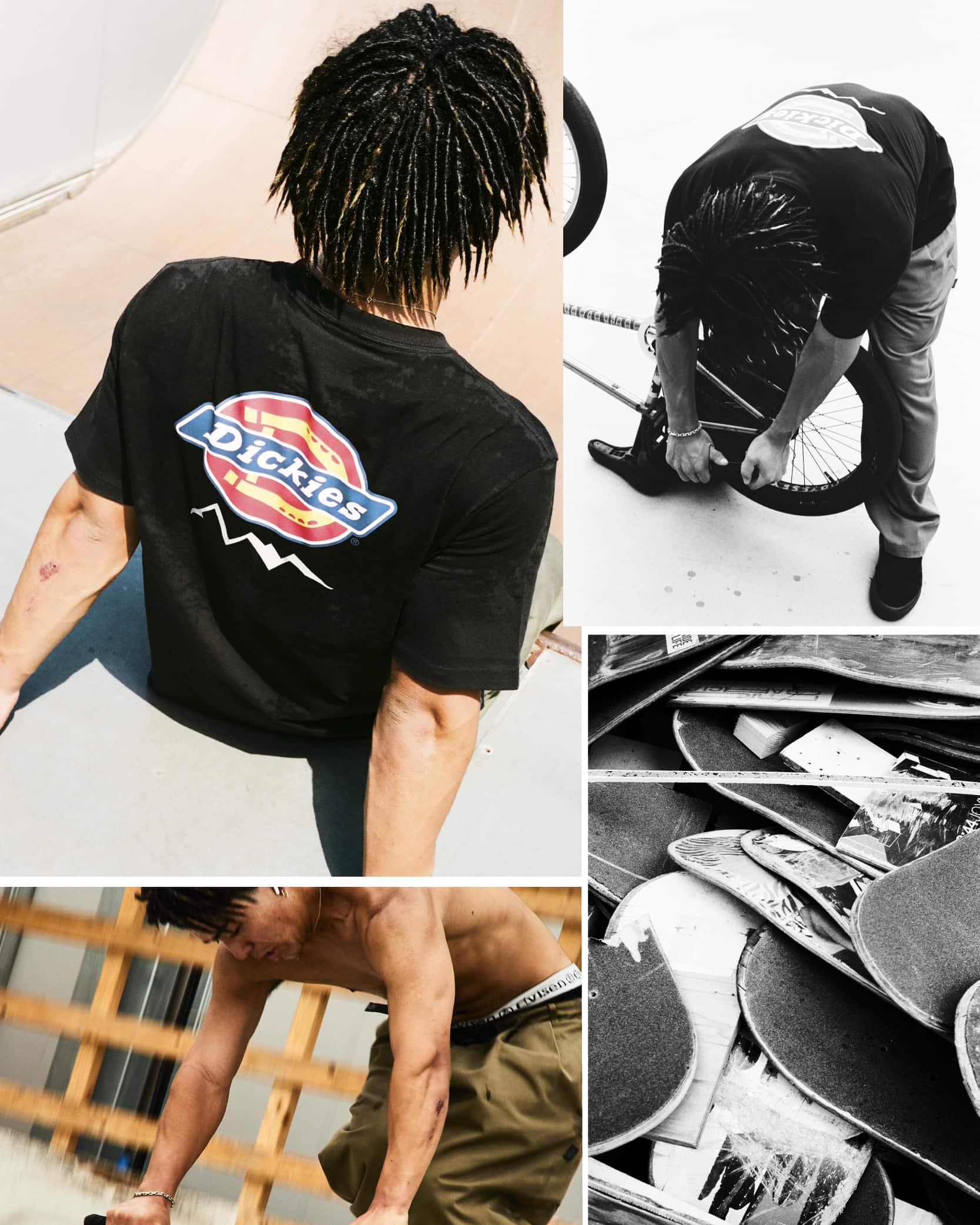 MANASTASH/マナスタッシュ×DICKIES/ディッキーズ/DICKIES TEE ORIGINAL LOGO ブラック M