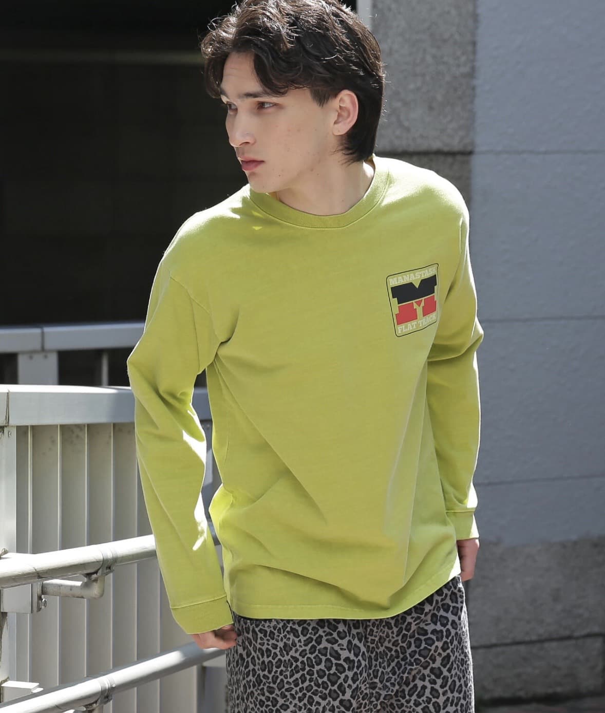 MANASTASH/マナスタッシュ/PUMICE L/S TEE RACING DIV. GREEN S