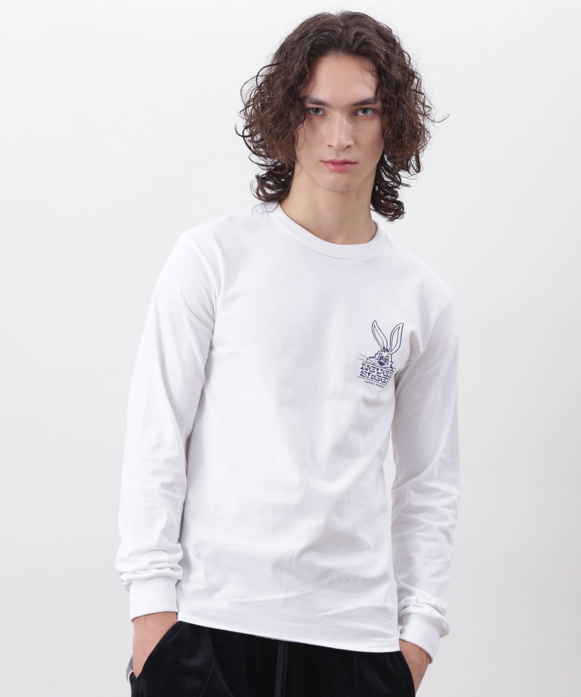 MANASTASH/マナスタッシュ/CiTee L/S TEE RABBIT WHITE S