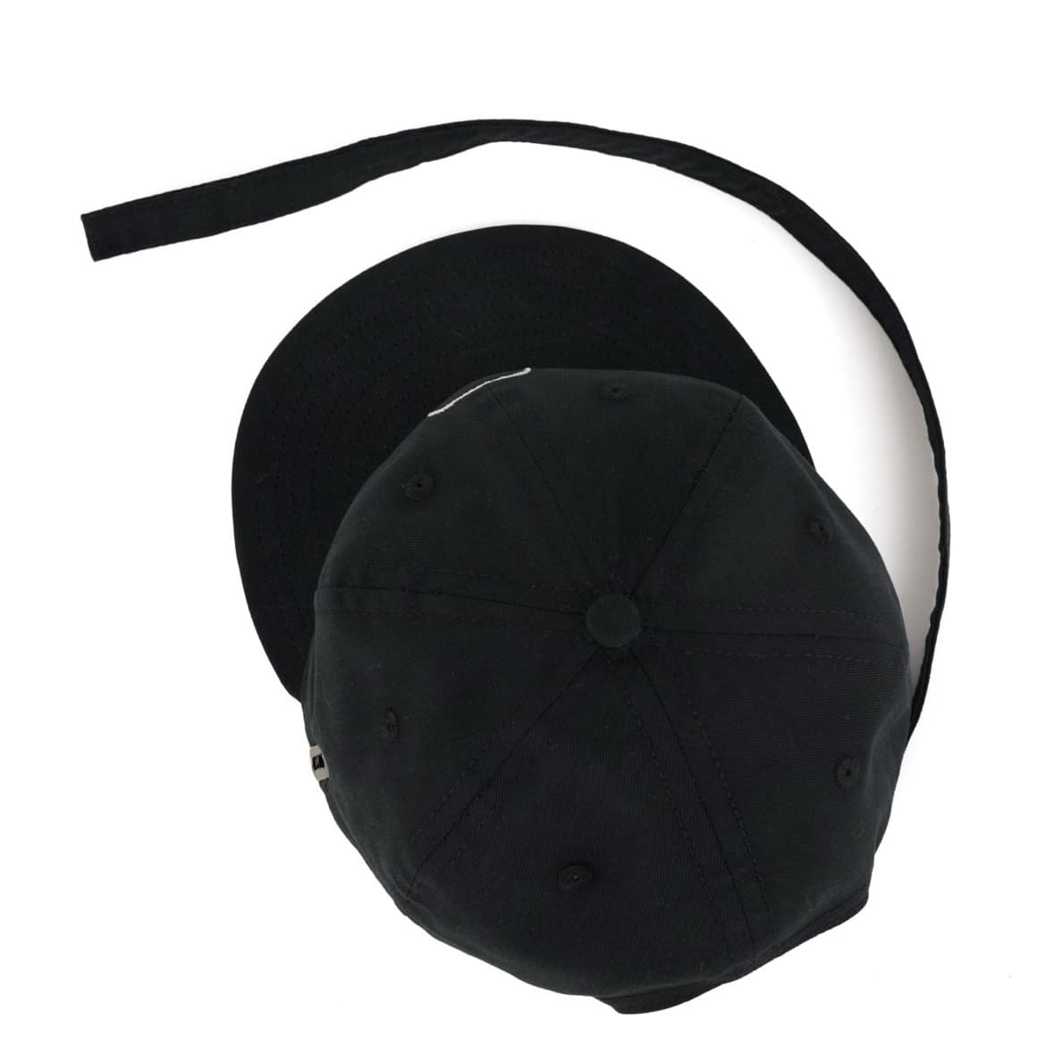 BRAIN DEAD/ブレインデッド/EXTENDED STRAP 6PANEL LOGOHEAD HAT BLACK FREE