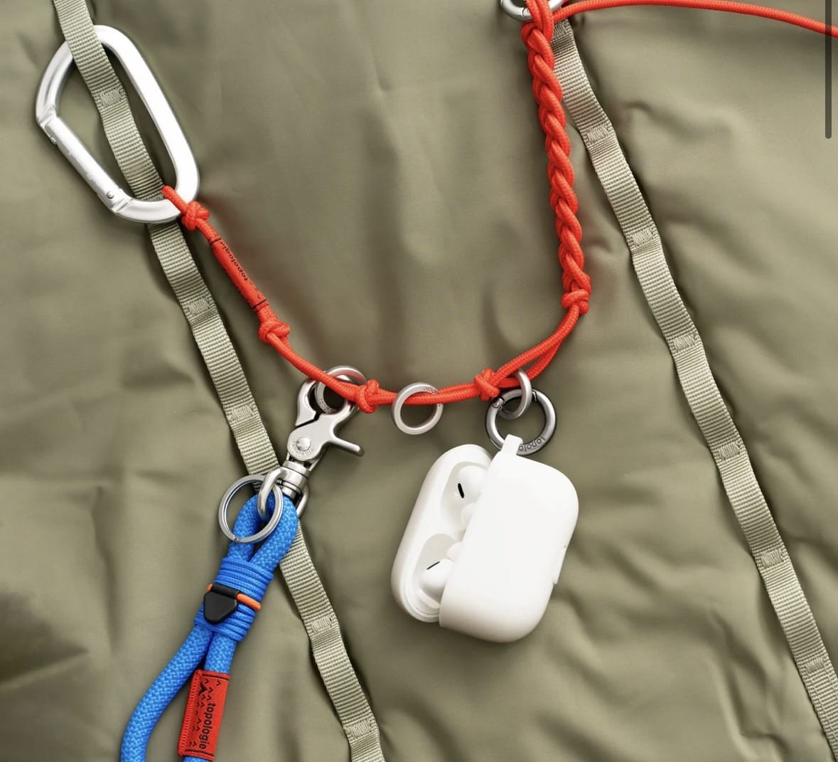 Topologie/トポロジー  Braided Key Chain（ブレイデッド キーチェーン） Topologie Red FREE