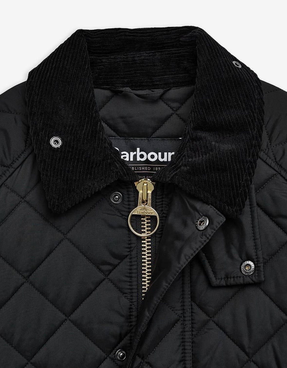 Barbour/バブアー　【EXMOOR / エクスモア】キルティング ミドル レングス コート　252MQU1867 ブラック 38