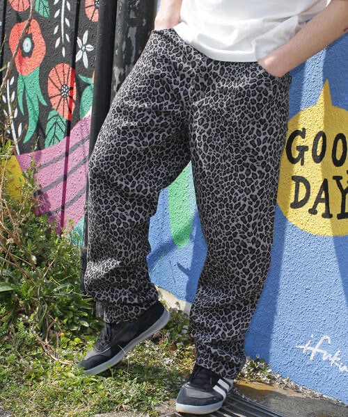 MANASTASH/マナスタッシュ/CHILLIWACK PANTS LEOPARD レオパードパンツ ブラック M
