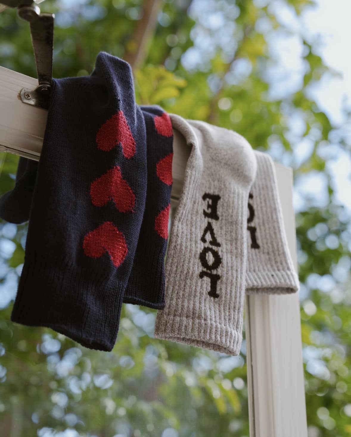 ROSTER SOX/ロスターソックス/Heart by X　レディース NAVY 1